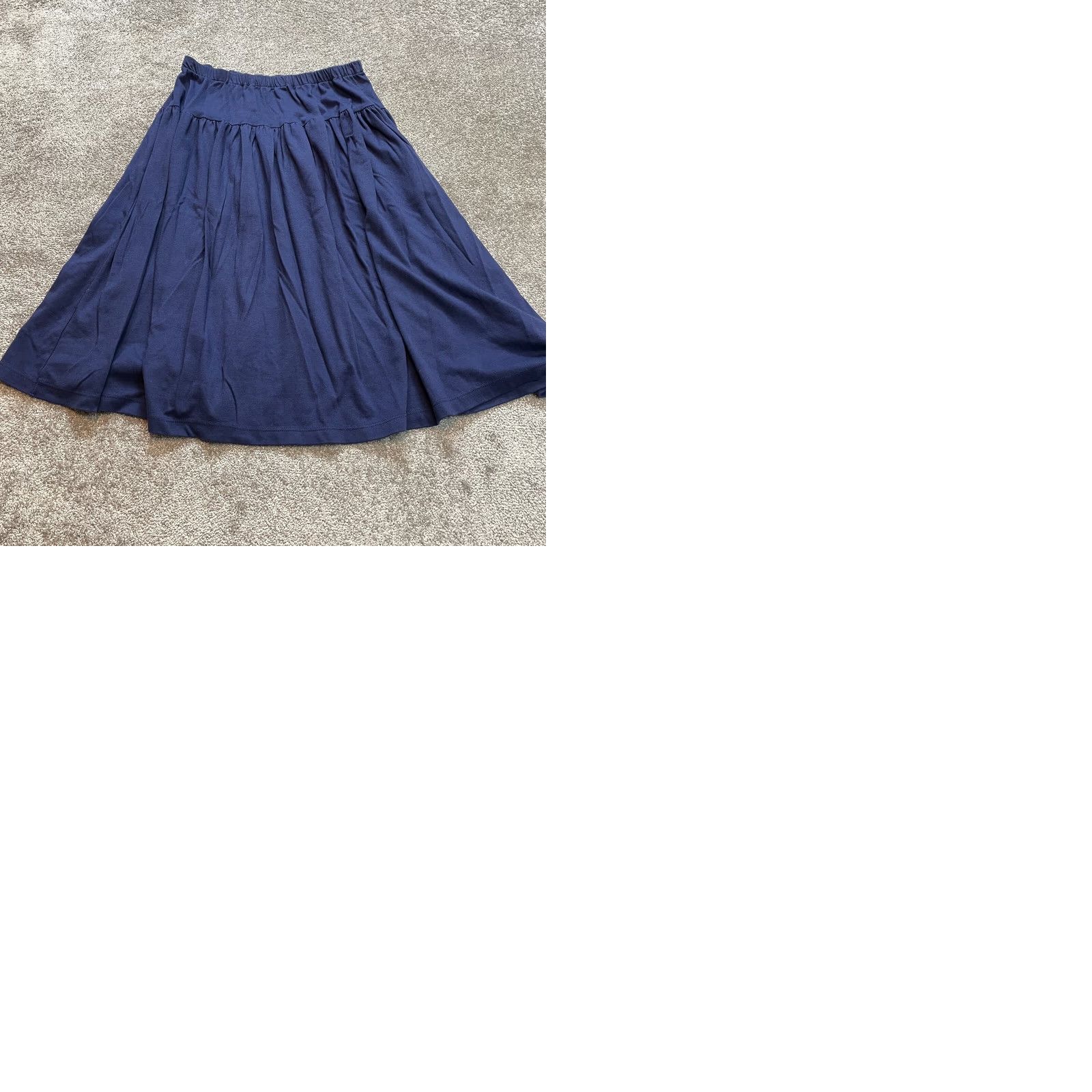 Vintage Unbranded Heavyweigt Skirt Womens 3X Blue Stretch A Line Vintage Knee Length Nylon Acrylic Knit Plus Size Ladies 3X Skirt Womens Stretch Vintage 90s? Size 40" / US 18 - 10 Thumbnail