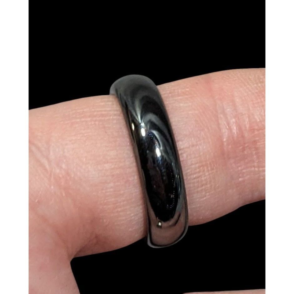 Other Solid Hematite Magnetic Polished Ring Size 11 Size ONE SIZE - 2 Thumbnail
