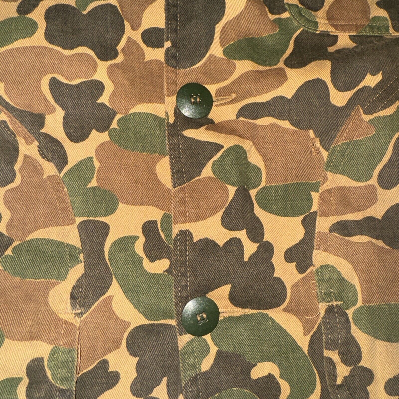 Japanese Brand × Sears × Vintage Vintage Sears Camo Farm Jacket XL 26x29 Flannel Lined Green Size US XL / EU 56 / 4 - 3 Thumbnail