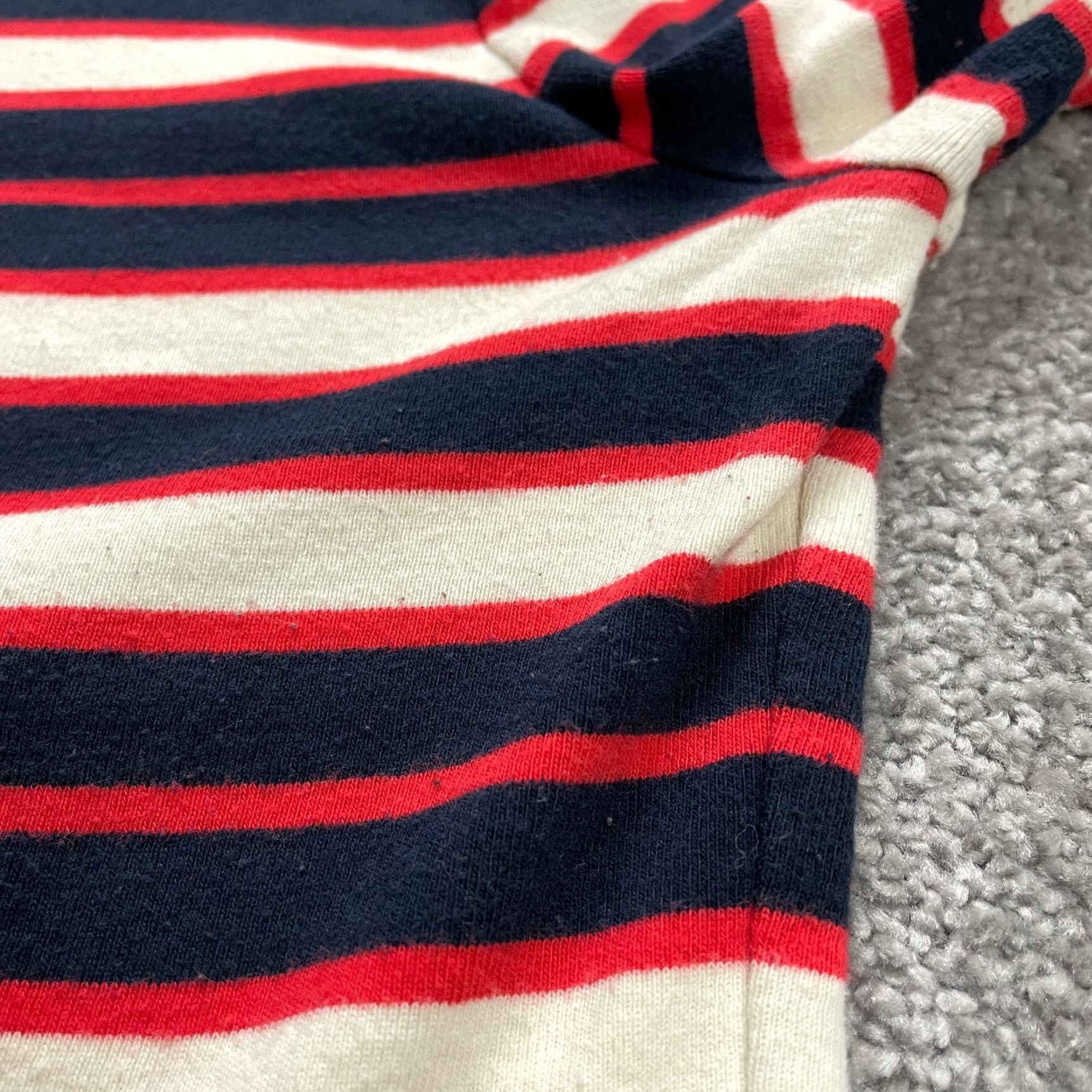Lands' End VINTAGE Lands' End Women's Shirt Small 6-8 Casual Long Sleeve Striped Cotton Blue Red Women's Size S / US 4 / IT 40 - 7 Thumbnail