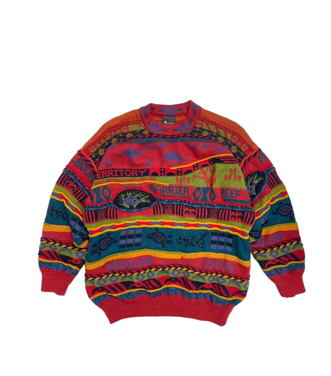 image of Coogi Style Emaroo By Hysport 3D Knit Sweater, Men's (Size Medium)