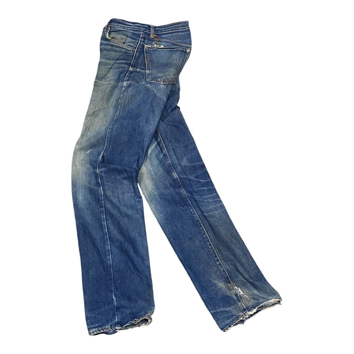 Japanese Brand × Jean × Vintage Vintage Bison Distressed Denim Pants Size US 31 - 1 Thumbnail