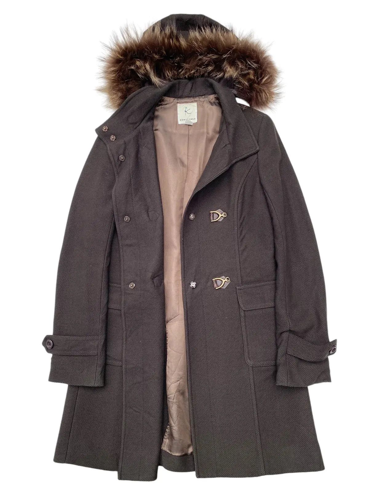 Japanese Brand Kumikyoku Jacket Fur Hood Bucket Waist Size US M / EU 48-50 / 2 - 2 Thumbnail