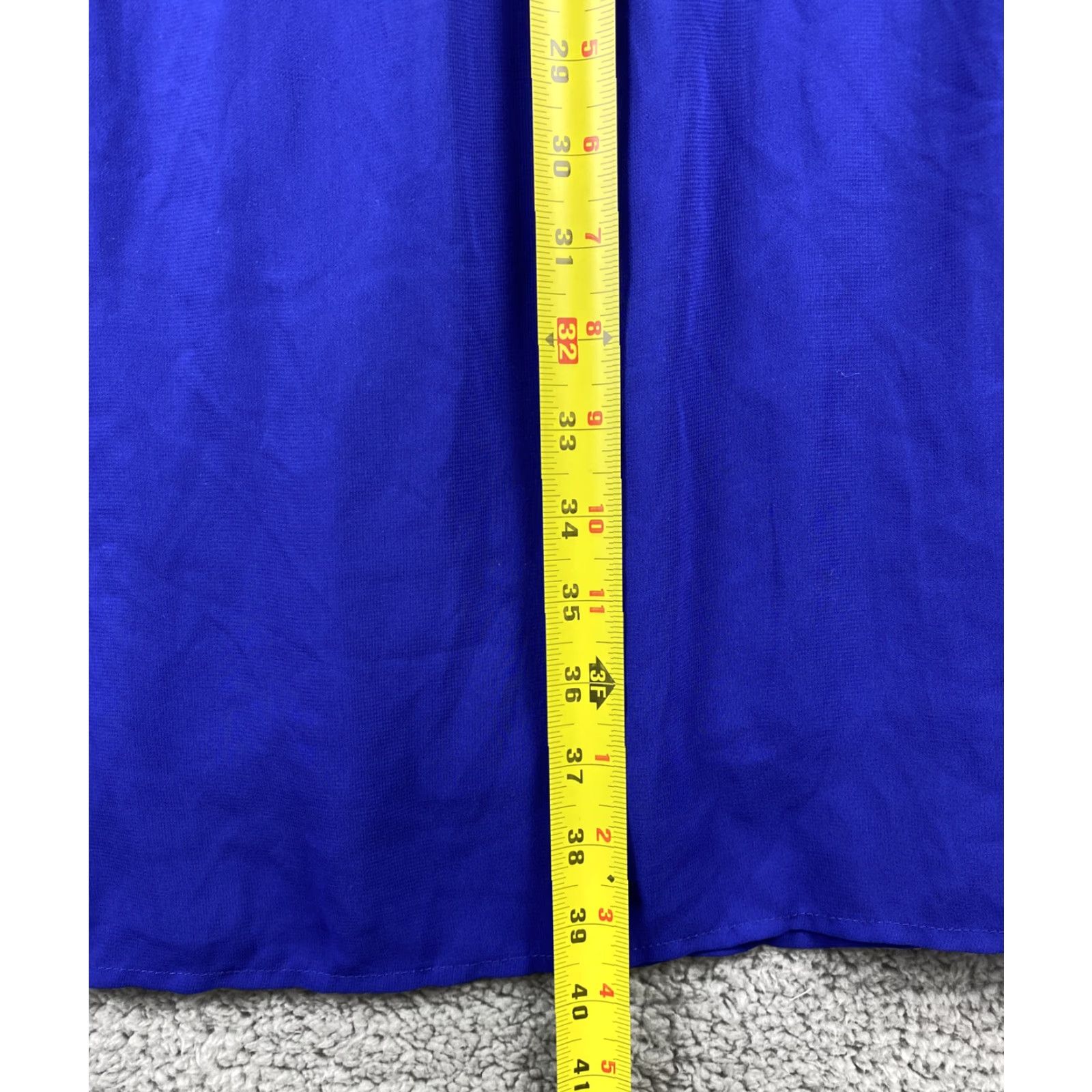 Forever 21 Forever 21 Skirt Women’s L Blue Polyester Rayon Spandex Long Spring Womens Size 36" / US 14 / IT 50 - 5 Thumbnail