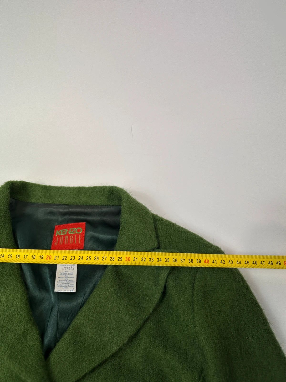 Kenzo Kenzo Jungle FW1990-98 Green Mohair Skirt & Jacket Full Set Size L / US 10 / IT 46 - 15 Thumbnail