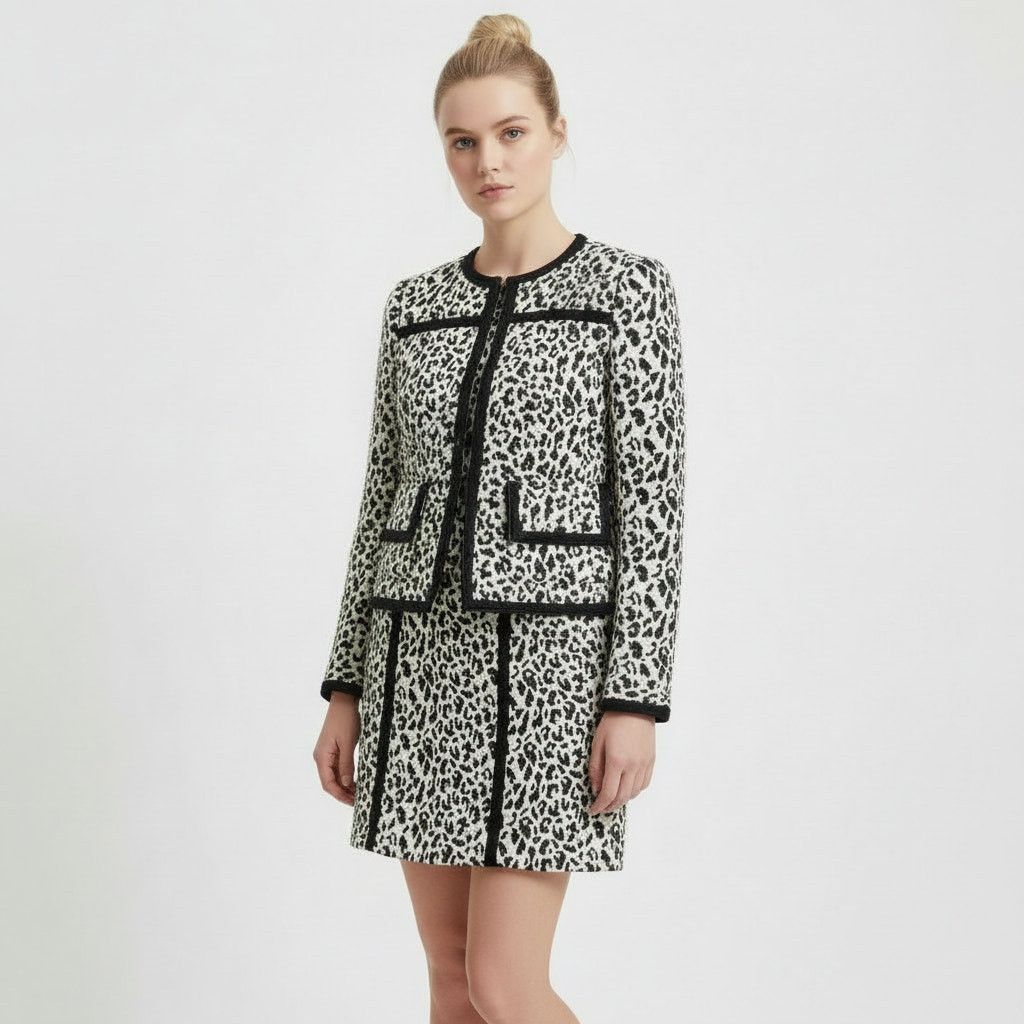 Nanette Lepore Nanette Lepore Leopard-Print Sheath Dress + Jacket Set, US0 Size XS / US 0-2 / IT 36-38 - 1 Thumbnail