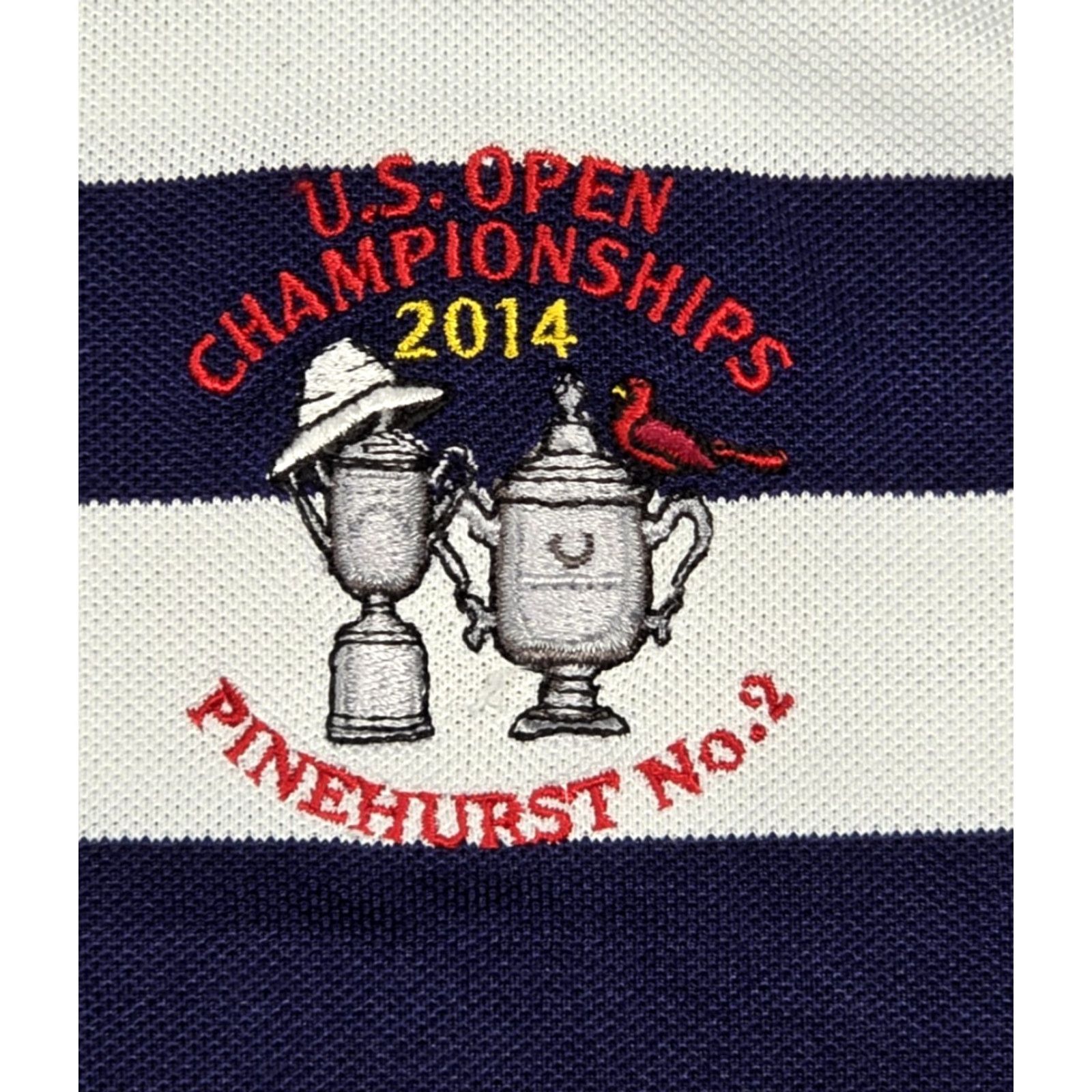 Ralph Lauren Ralph Lauren RLX Polo Golf Shirt Mens XL Blue White Stripe RLX Pinehurst US Open Patch Size US XL / EU 56 / 4 - 6 Thumbnail