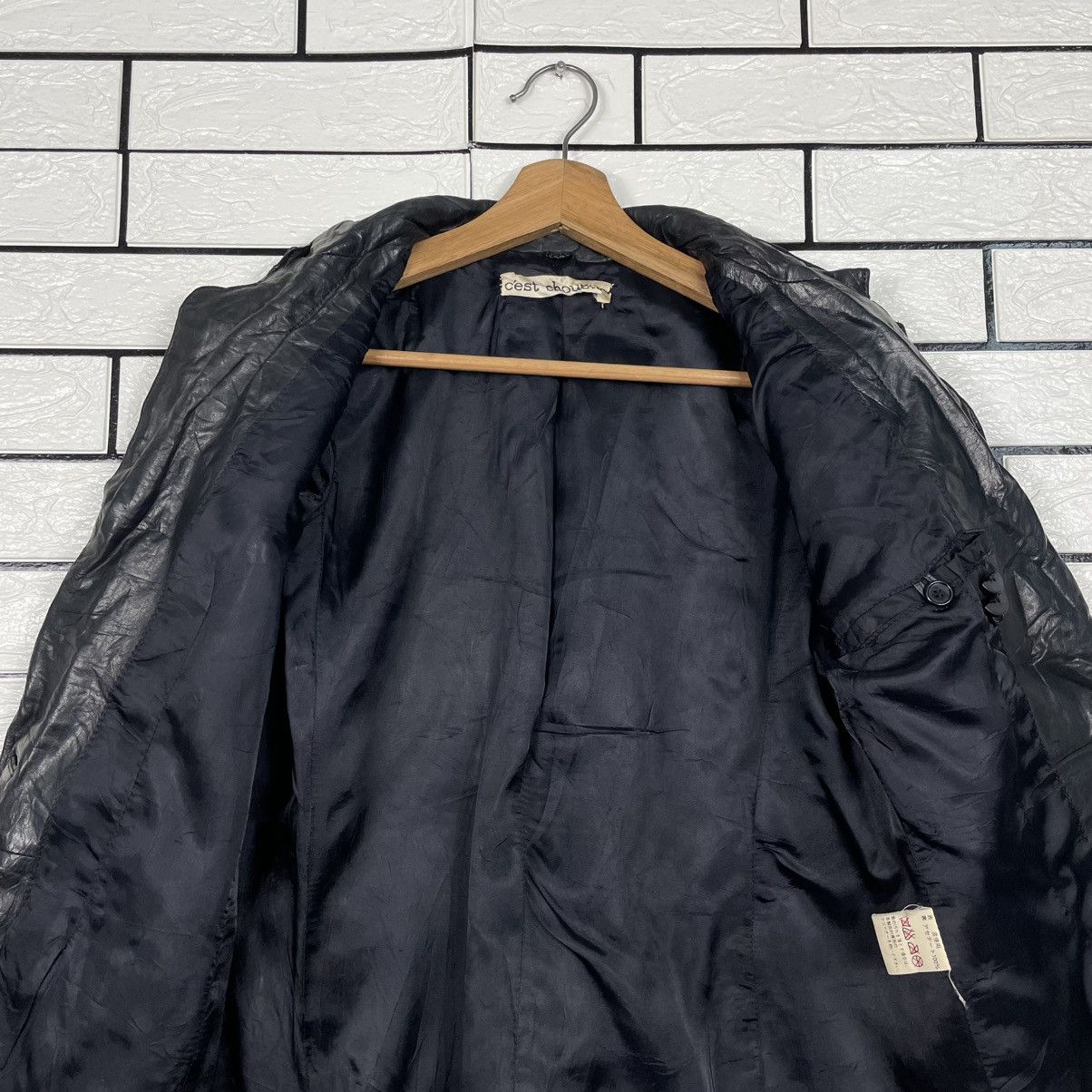 Japanese Brand C'est Chouette Leather Jacket Size M / US 6-8 / IT 42-44 - 12 Thumbnail