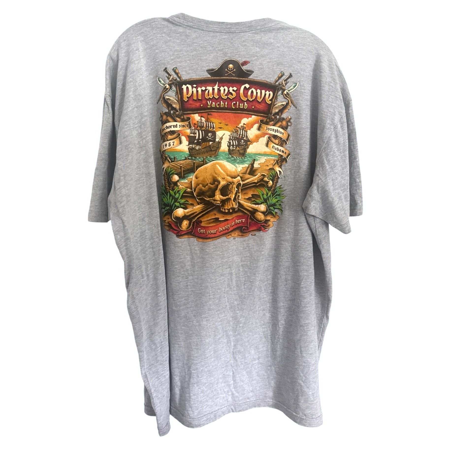 Other Pirates Cove Yacht Club Gray T-Shirt XXL Dive Bar Shirt Club Size US XXL / EU 58 / 5 - 2 Thumbnail
