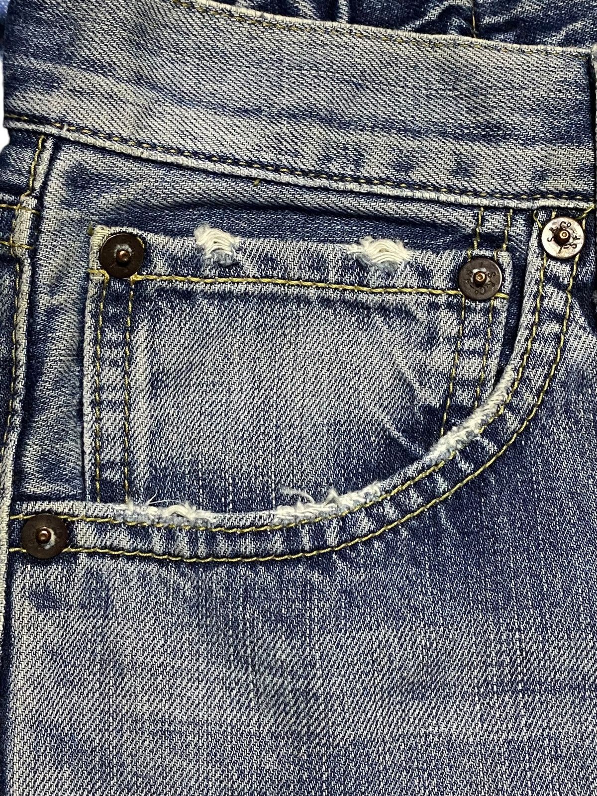 Levi's Vintage Clothing Vintage Levis 503 Faded Wash Distressed Baggy Jeans Size US 29 - 7 Thumbnail