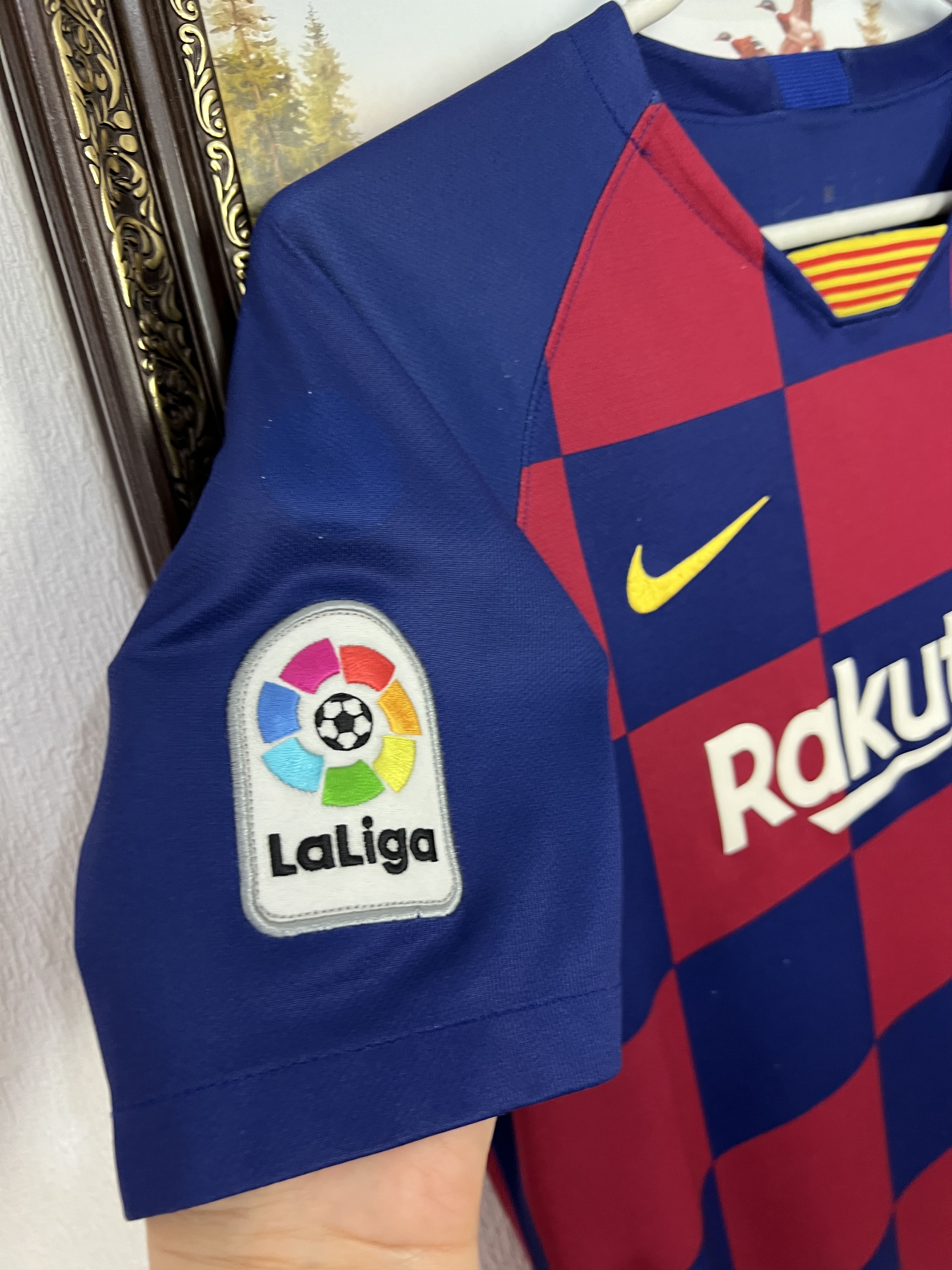 Nike Barcelona football shirt Messi Fun Jersey Camiseta Boys L Size US XXS / EU 40 - 5 Thumbnail