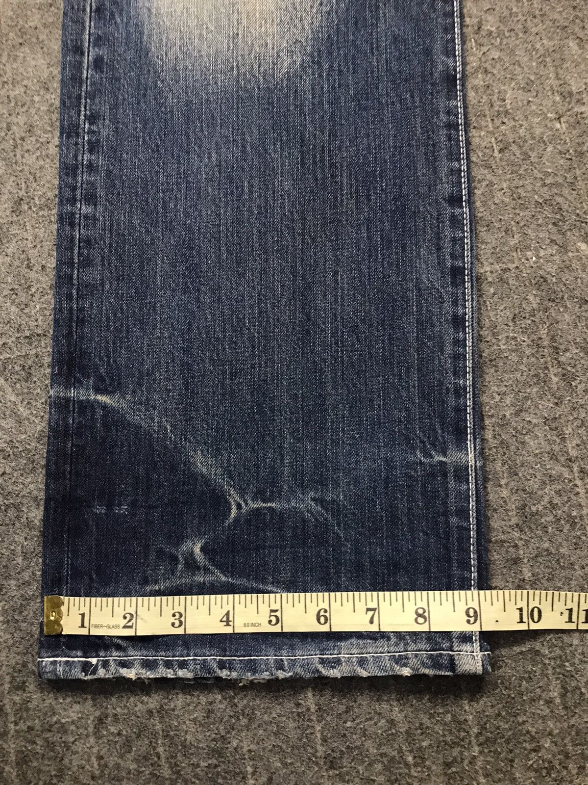 Japanese Brand Vtg Swagger Light Wash The Back Side Logo Money Jeans Size US 34 / EU 50 - 23 Thumbnail