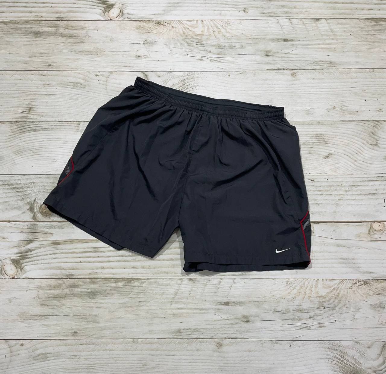 Nike Vintage Nike Striped Shorts 00s Swoosh Swim Running Size US 38 / EU 54 - 1 Thumbnail