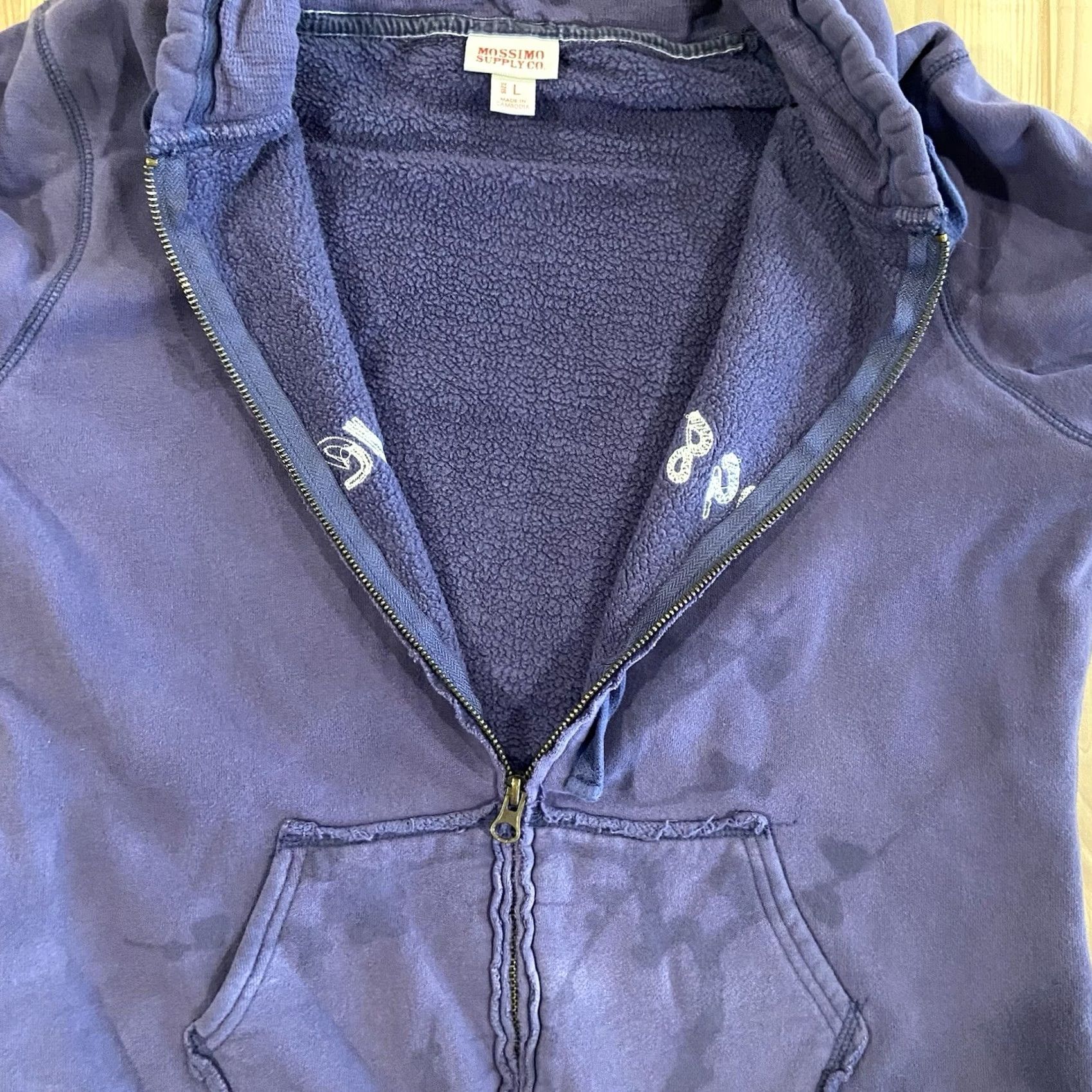 Mossimo Purple Mossimo Hoodie L Regular Zip Full Zip Women 90s Gothic Grunge Love Festival Fall Winter Spring Purple Size L / US 10 / IT 46 - 6 Thumbnail