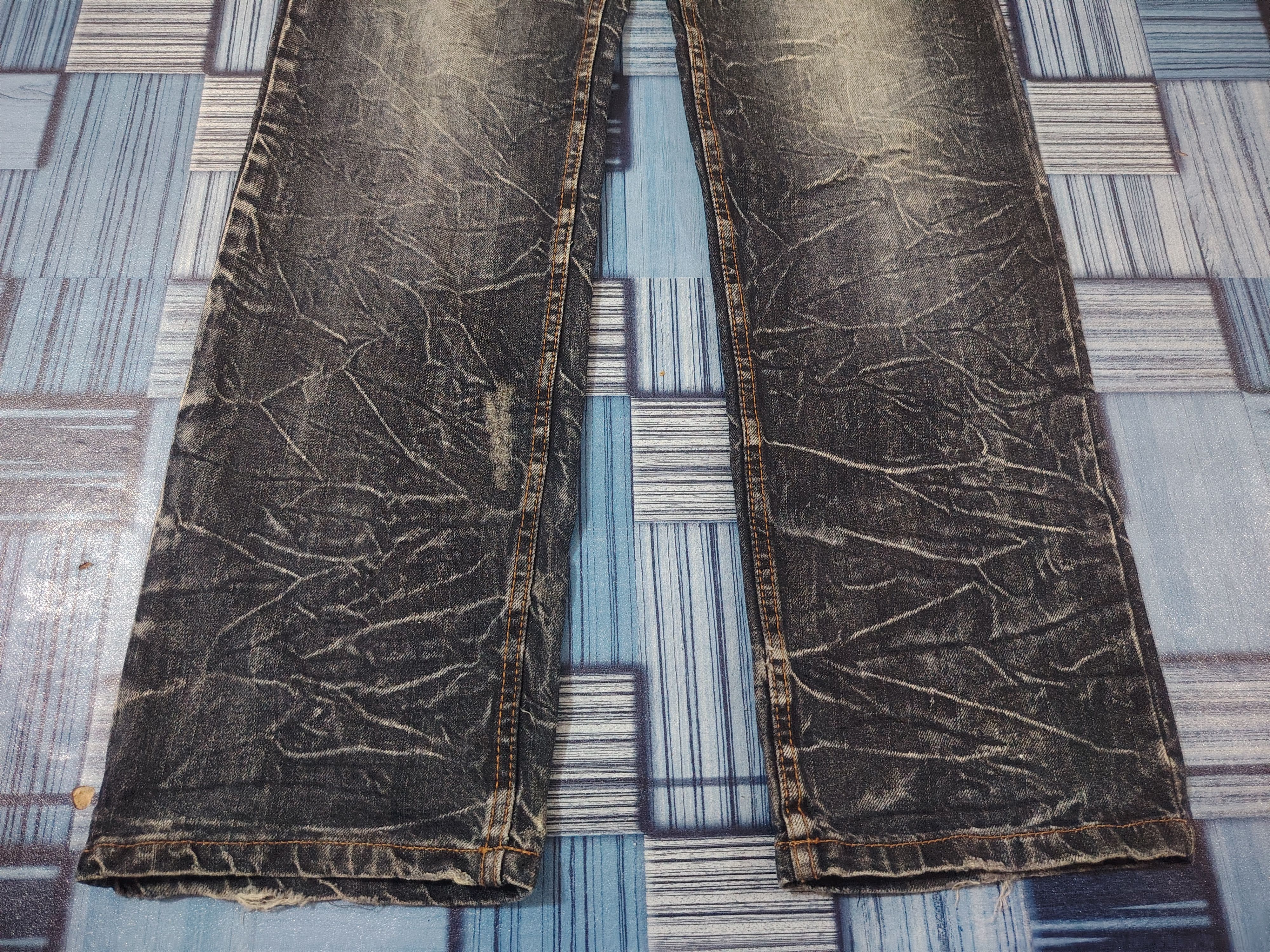 Who Decides War Japanese Nylaus Double Waist Distressed Jeans Size US 29 - 6 Thumbnail