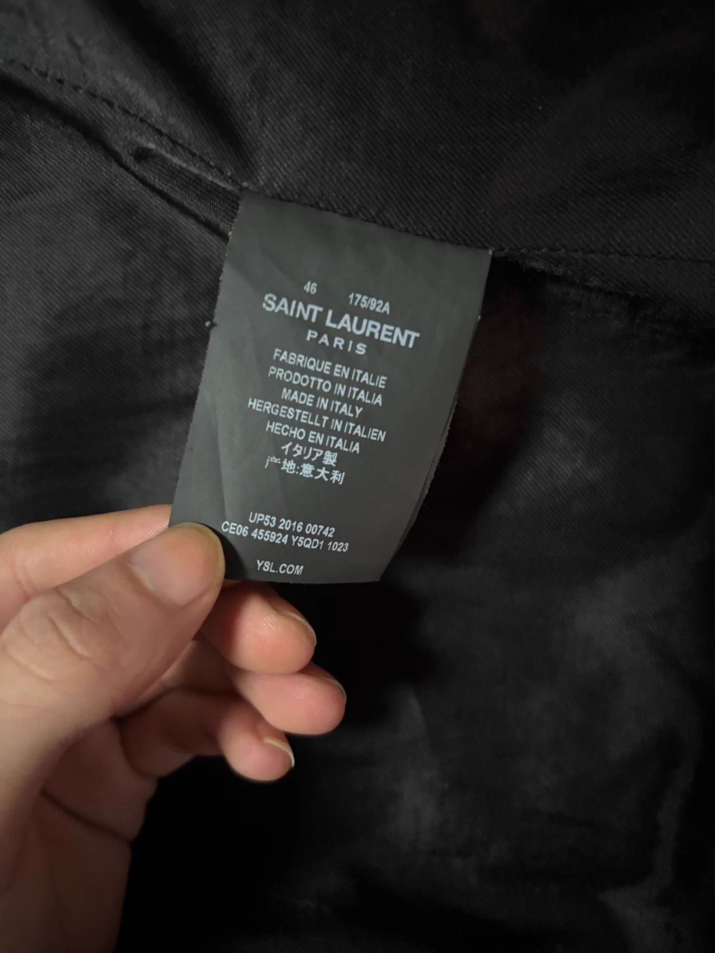 Saint Laurent Paris Saint Laurent 16FW L01 Fringe Distressed Leather Jacket Size US M / EU 48-50 / 2 - 8 Thumbnail