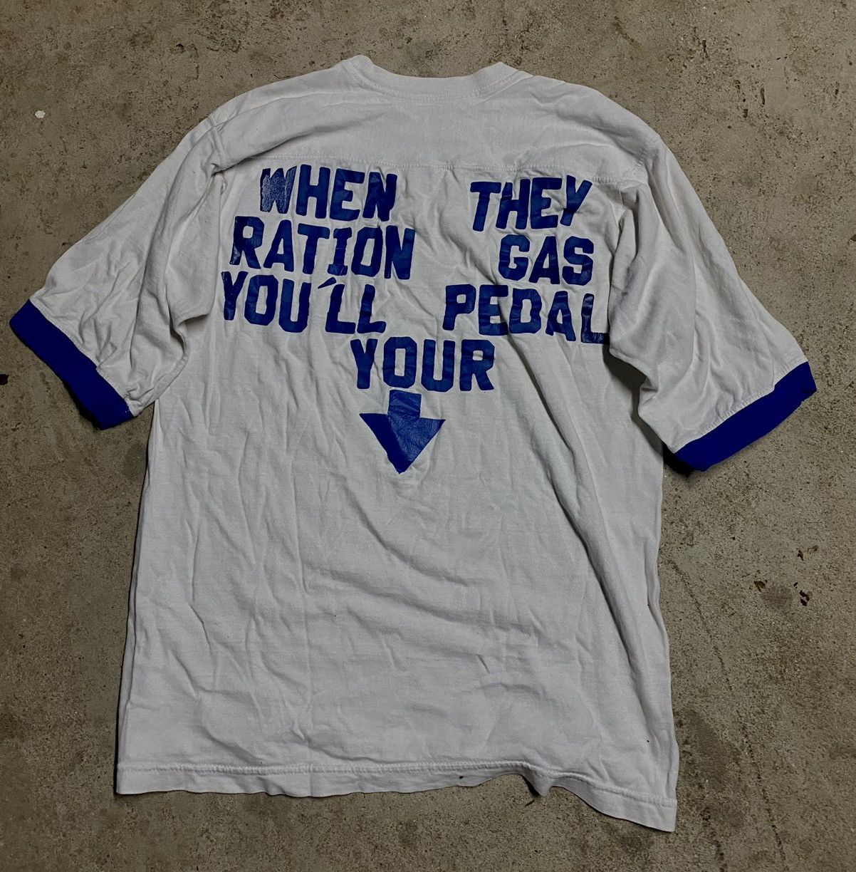 Vintage True Vintage 1973-74 gas crisis Handmade T shirt Size US M / EU 48-50 / 2 - 1 Thumbnail