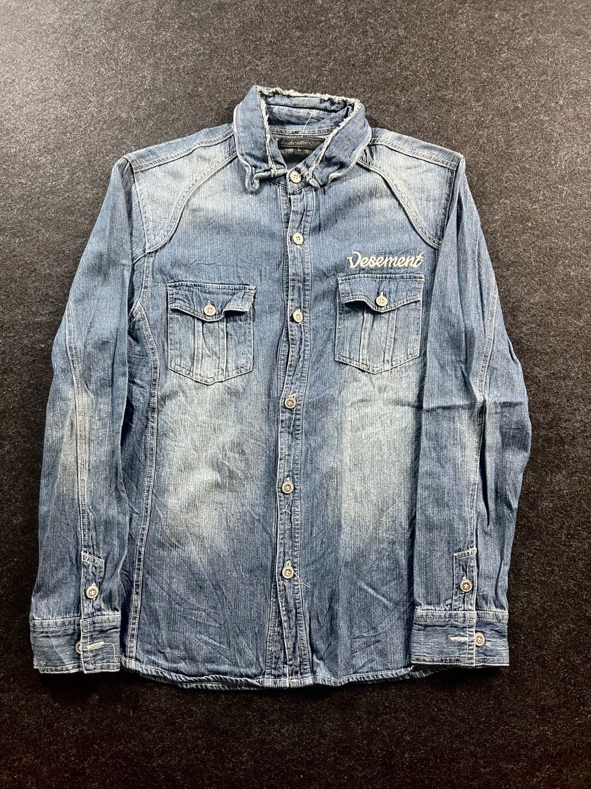 Tornado Mart Vintage In The Attic Homme Distressd Western Button Up Size US M / EU 48-50 / 2 - 2 Thumbnail