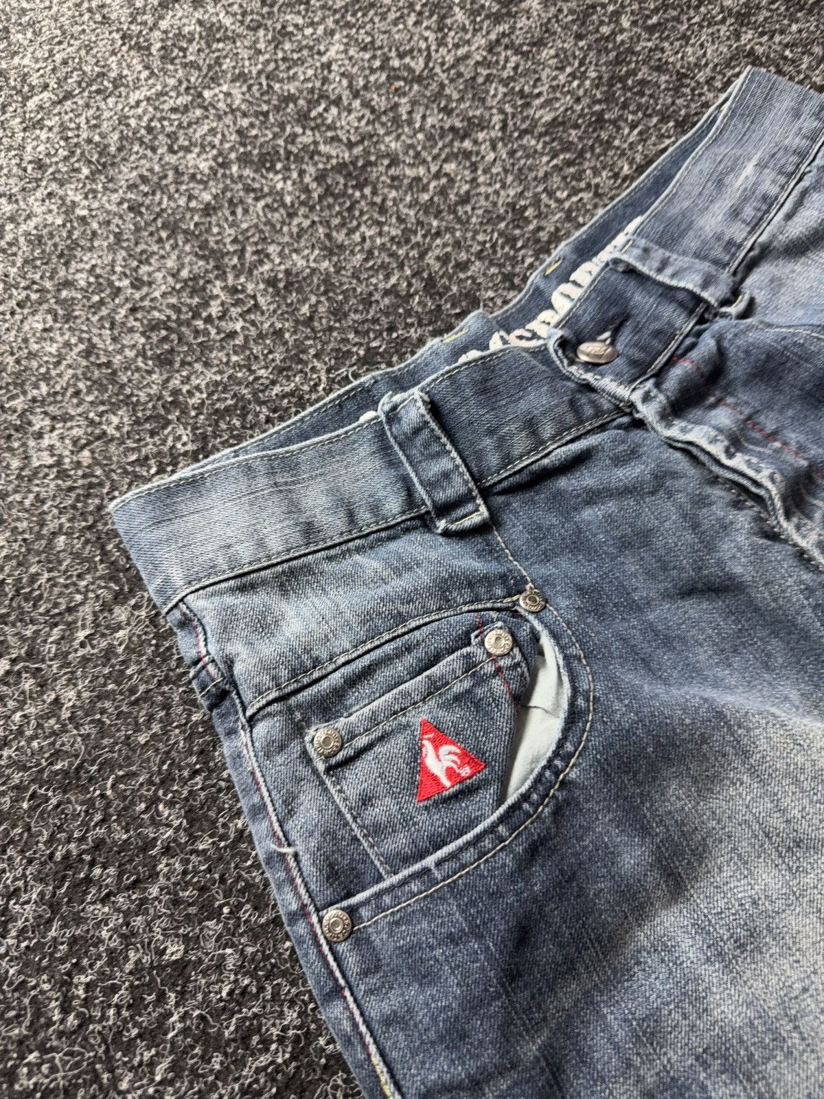 Le Coq Sportif Vintage Retro 00s Le Coq Sportif Straight Jeans Y2K Denim Size US 31 - 8 Thumbnail
