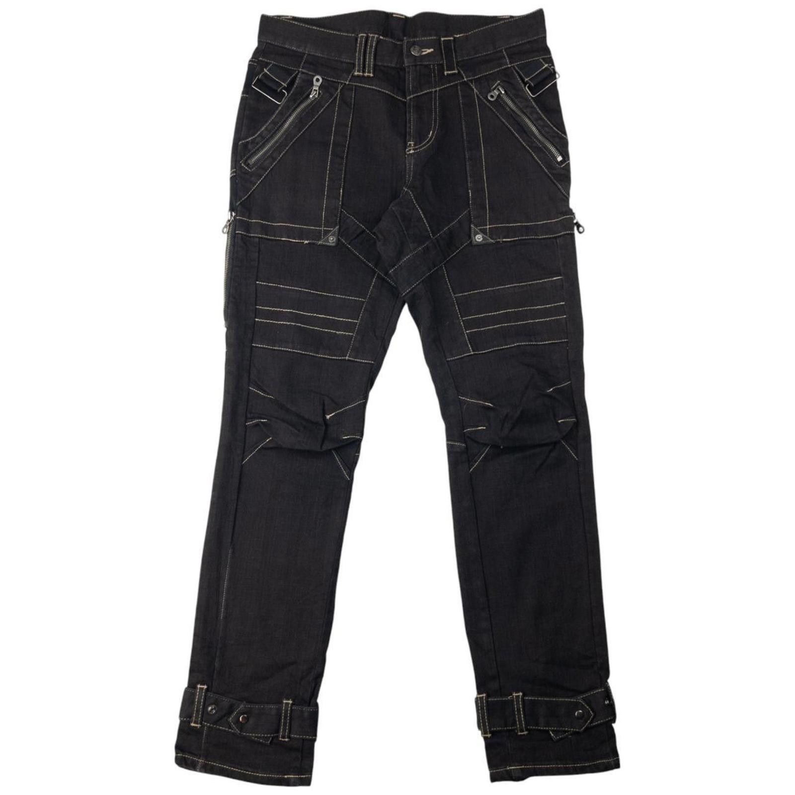 Other Vintage PPFM Multi Zip Denim Jeans Size M Size US 32 / EU 48 - 2 Thumbnail