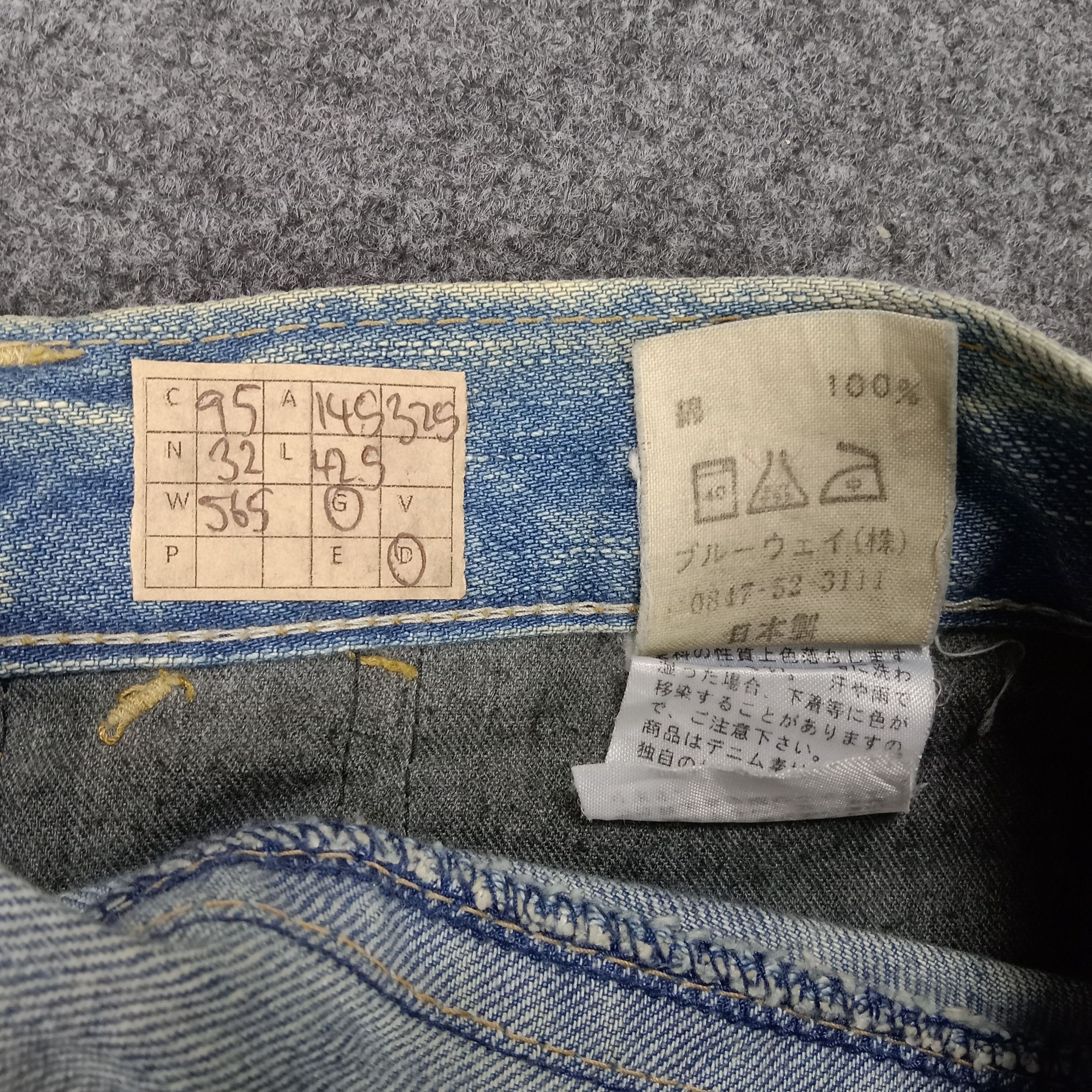 Japanese Brand Blue Way Japanese Brand Slim Fit Denim Jeans Size US 29 - 16 Thumbnail
