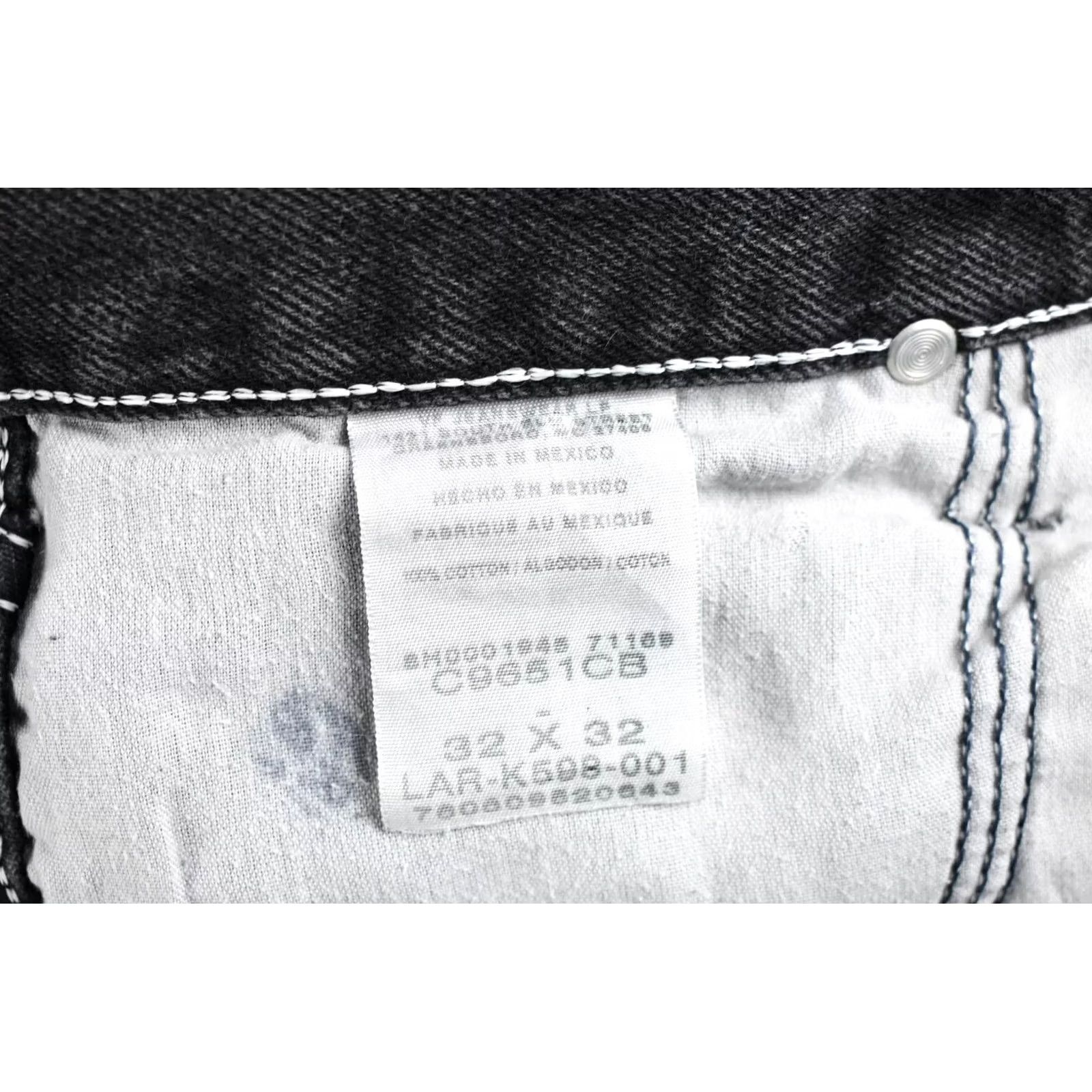 Wrangler WRANGLER Jeans Men's Regular W32/L32 Zip Fly Black Denim Pants Size US 32 / EU 48 - 6 Thumbnail