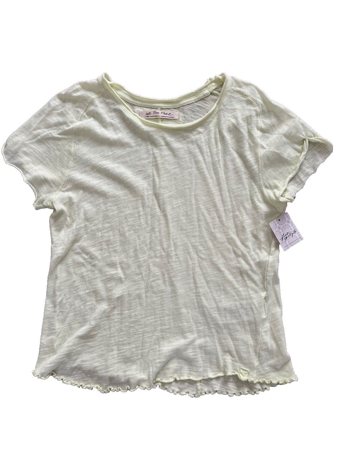 Free People Free People We The Free Be My Baby Tee Guacamole ( L ) Size L / US 10 / IT 46 - 3 Thumbnail