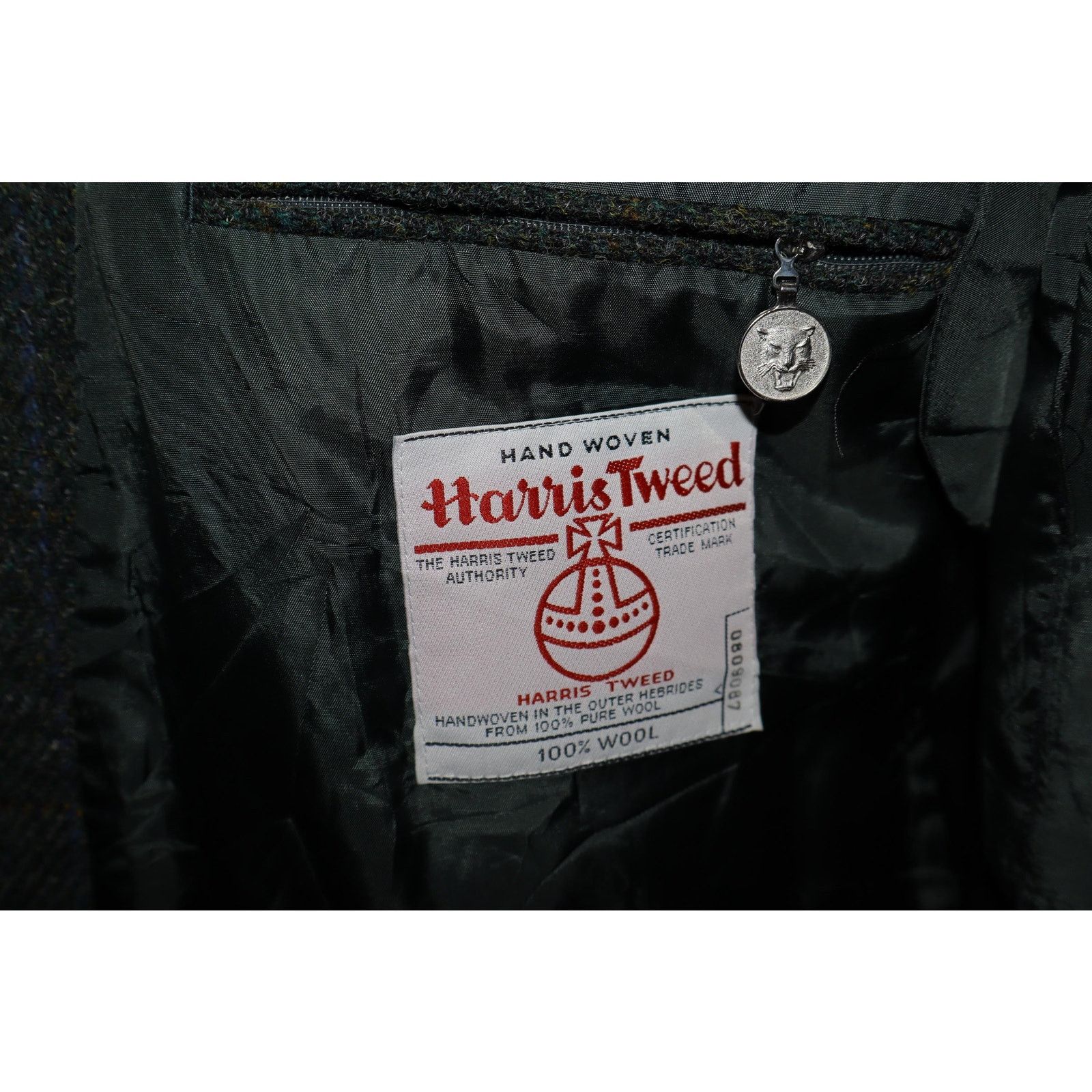 Harris Tweed 46R Vintage Westbury Harris Tweed Forest Green Men's Blazer Size 46R - 6 Thumbnail
