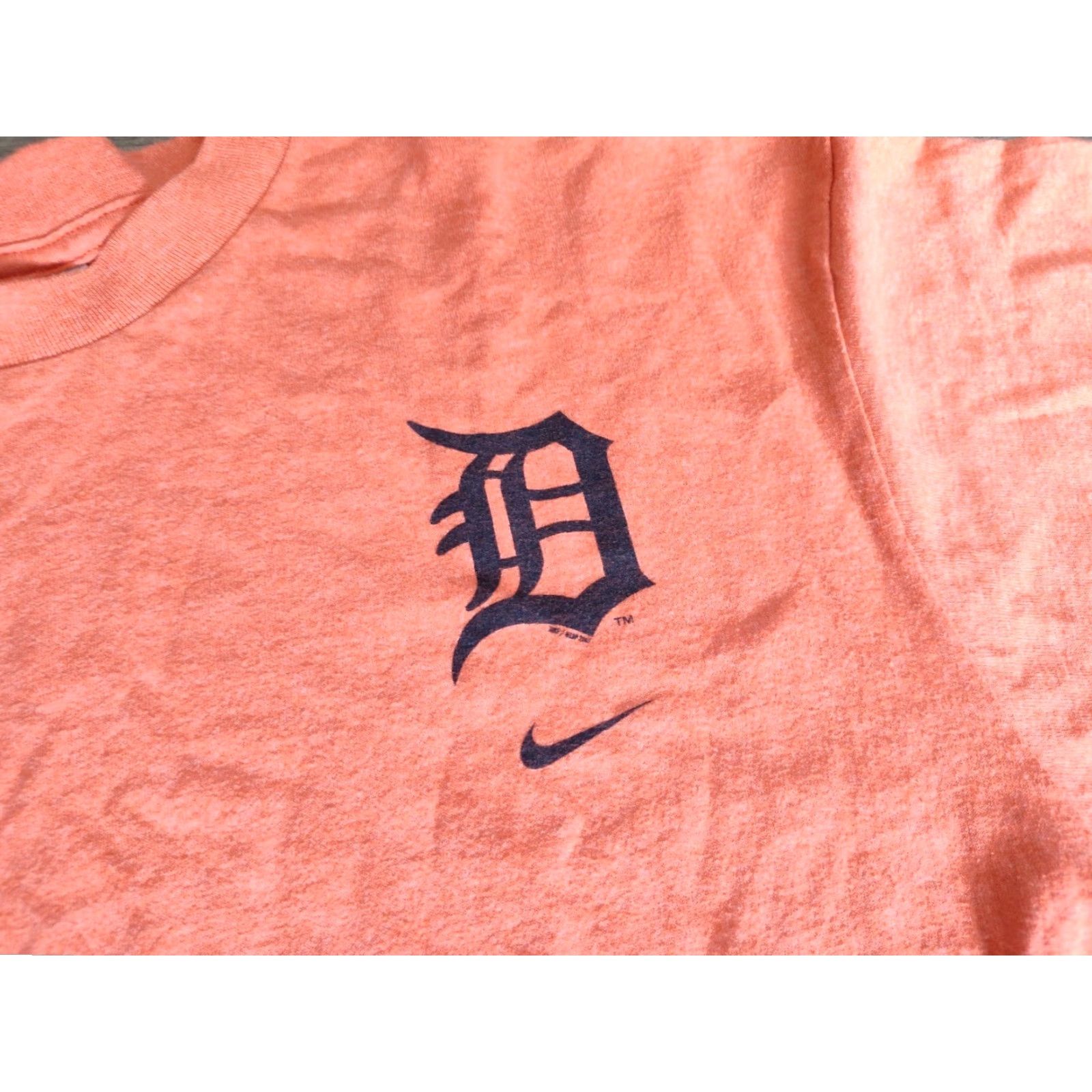 Nike VINTAGE Nike MLB Detroit Tigers Baseball T-Shirt Men’s Large Orange Short Sleeve Crew Neck Cotton Logo 2000s Sports Size US L / EU 52-54 / 3 - 2 Thumbnail