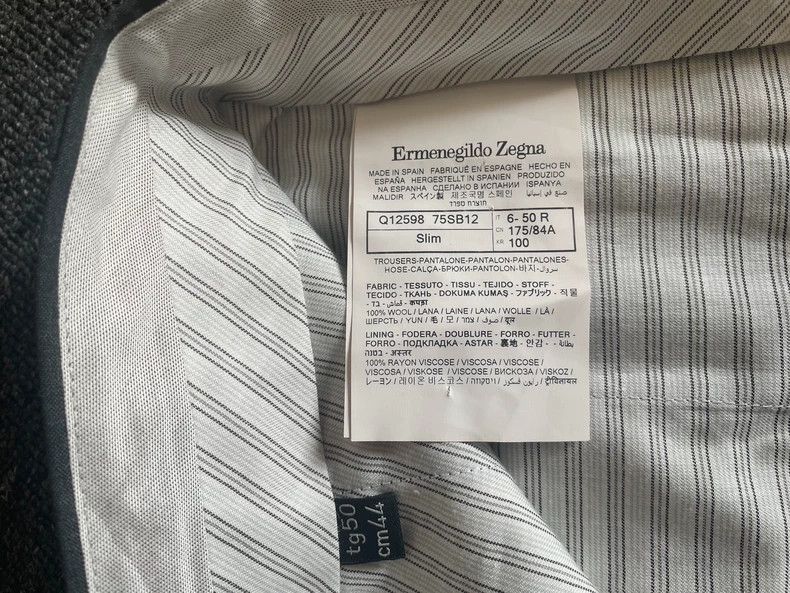 Ermenegildo Zegna Ermeregildo Zegna size US 50 Grey wool trousers 2505-Nexta Size US 34 / EU 50 - 7 Thumbnail