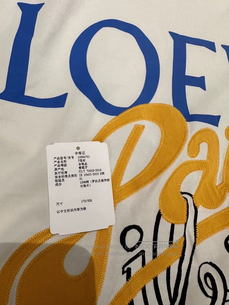 Loewe Loewe Letter print t-shirt heavy embroidery patchwork colo Size US L / EU 52-54 / 3 - 5 Thumbnail