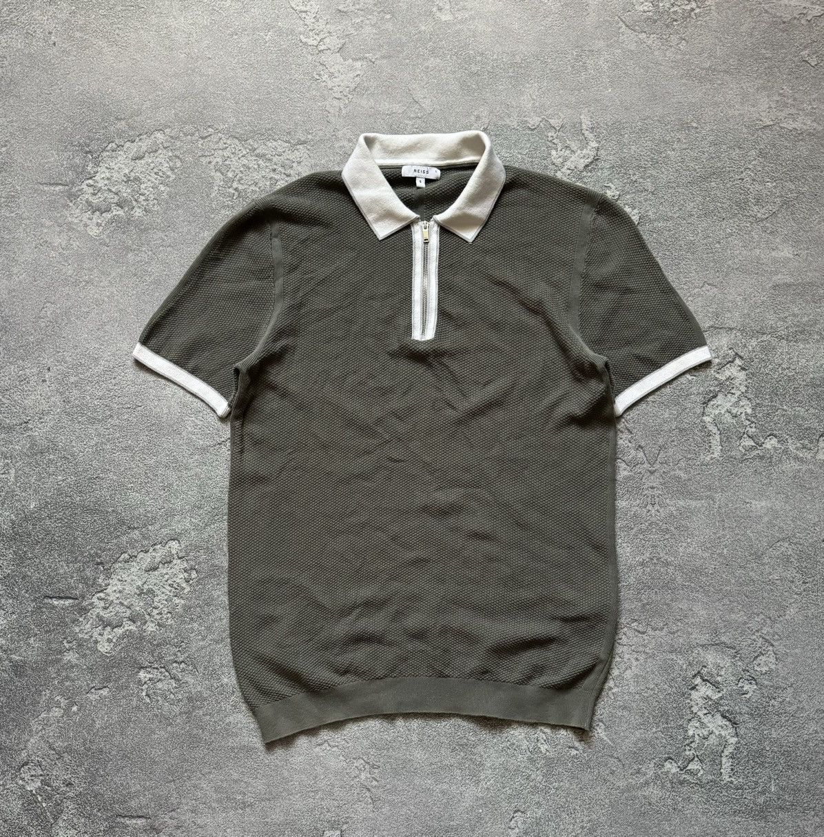 Designer × Reiss Reiss S 1/4 zip polo tee T-shirt 👕 casual Size US S / EU 44-46 / 1 - 4 Thumbnail