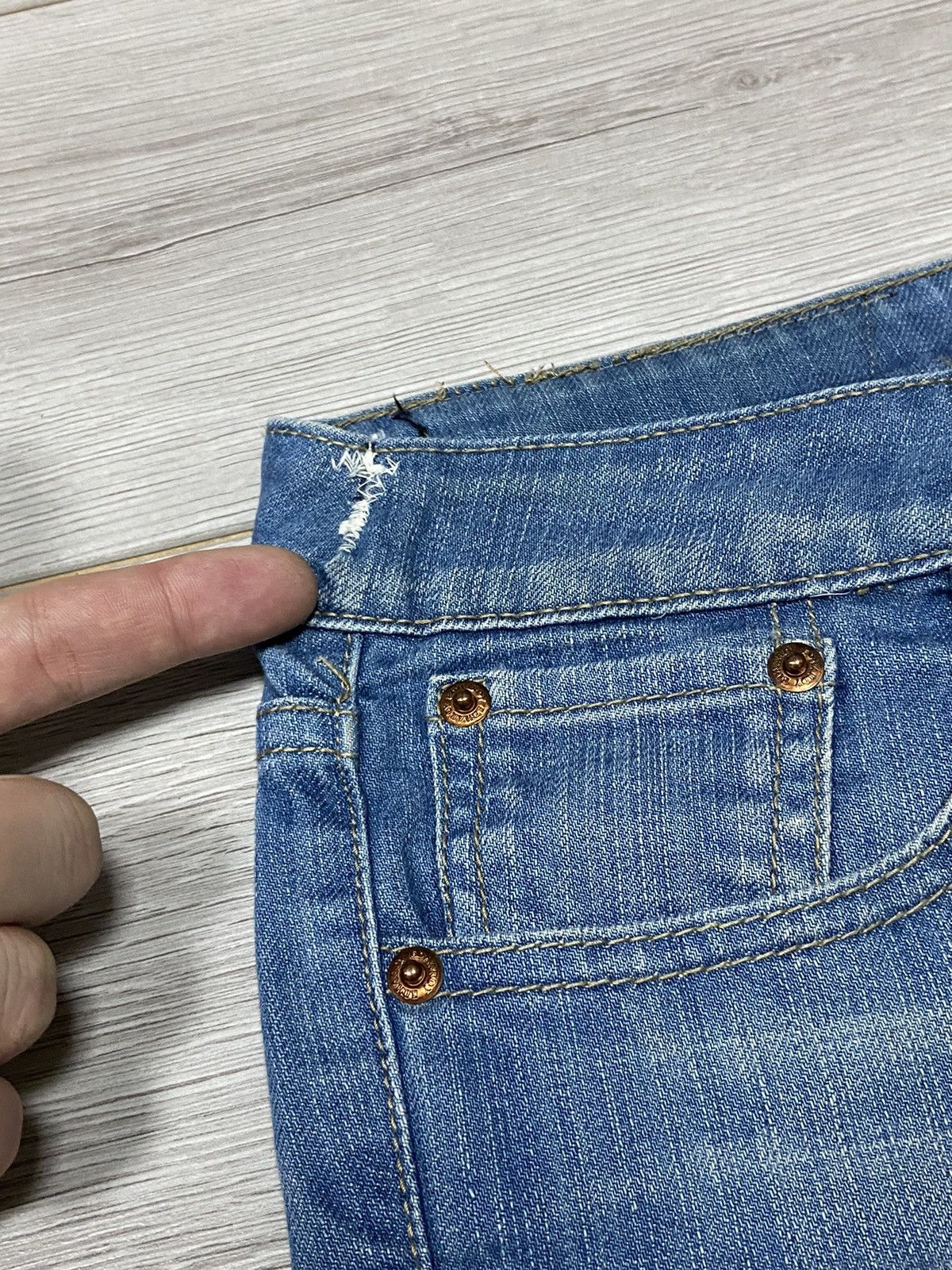 Ed Hardy Ed Hardy big logo vintage denim jeans Size 29" - 6 Thumbnail