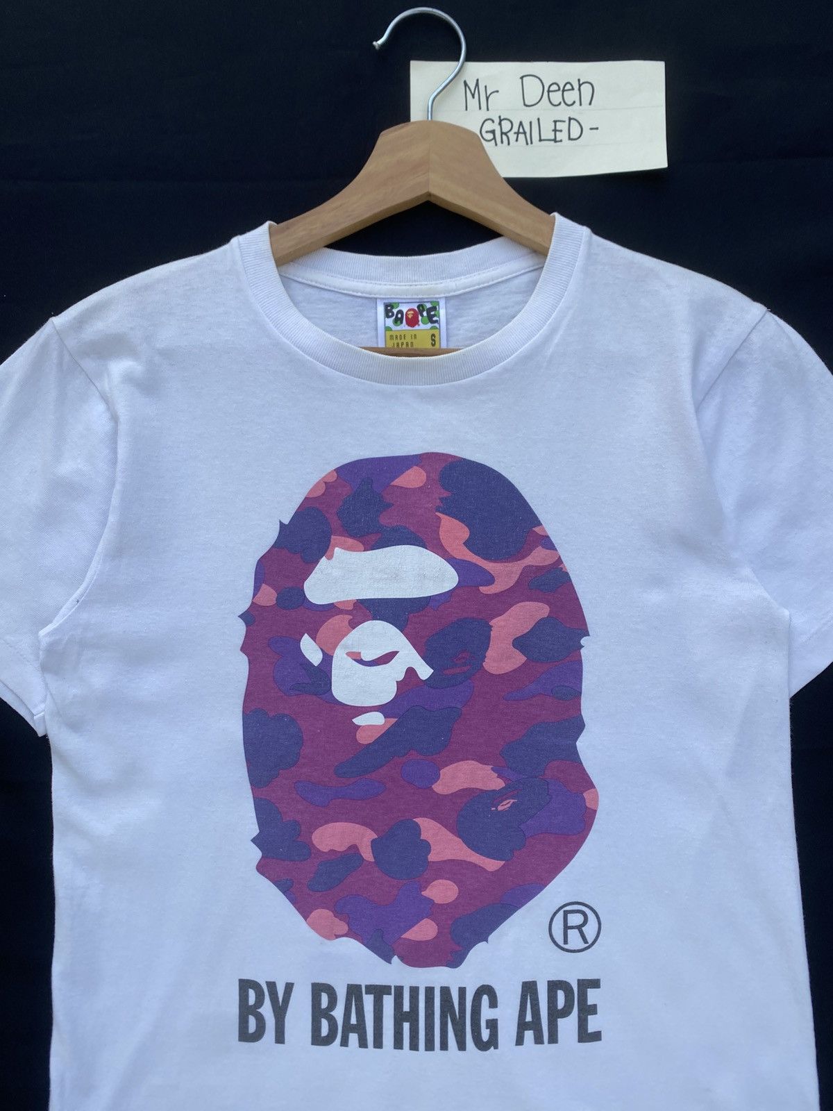 Bape Rare BAPE Ape Head Purple Camo Tshirt Size US S / EU 44-46 / 1 - 5 Thumbnail