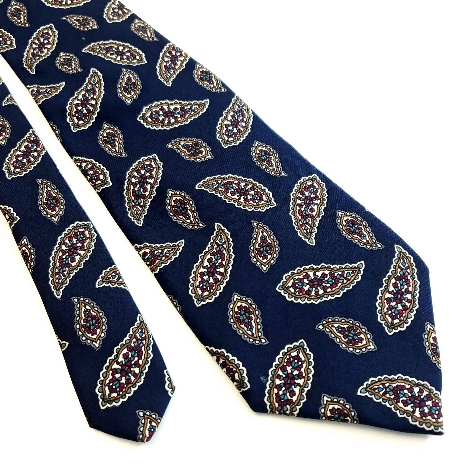 Robert Talbott Robert Talbott Carmel Valley Blue Paisley Print Silk Tie Size ONE SIZE - 1 Thumbnail
