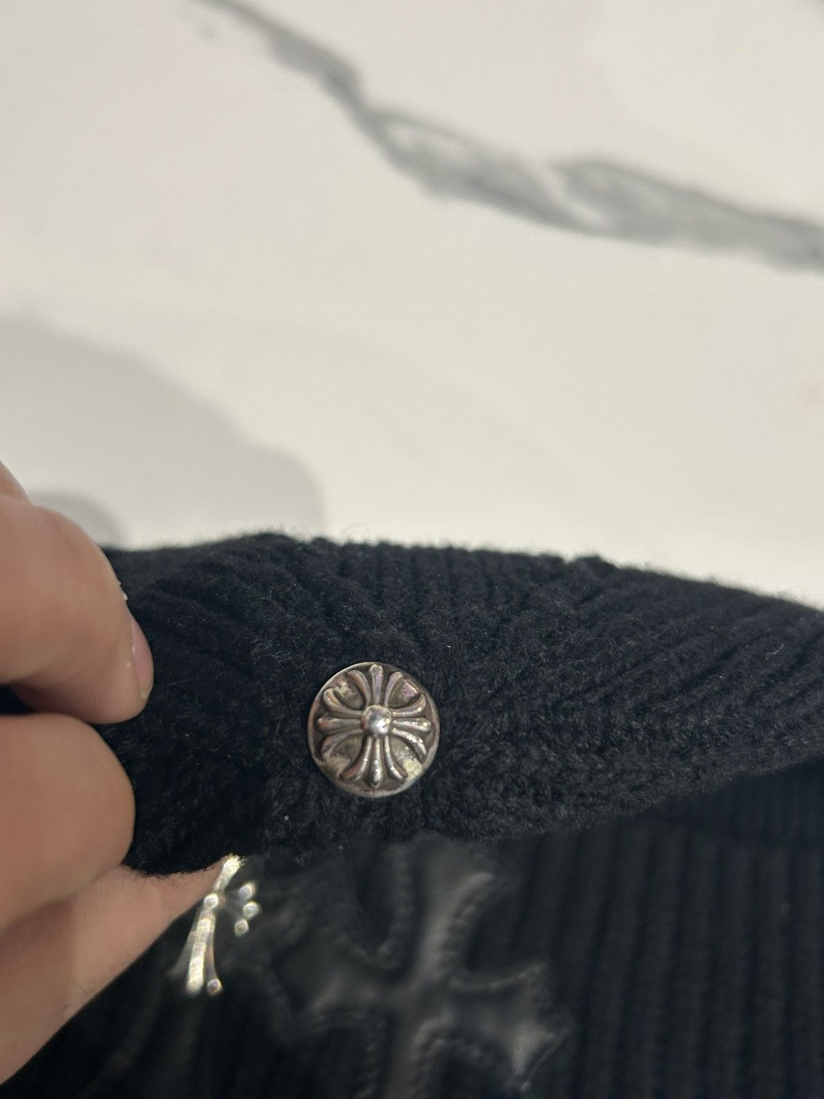 Chrome Hearts Chrome Hearts Triple Cross Patch Beanie Size ONE SIZE - 3 Thumbnail