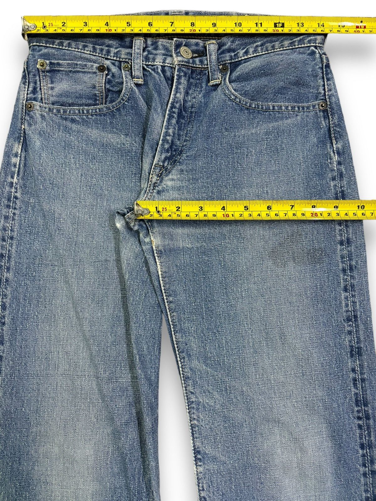 Orslow Vintage Y2K Orslow Selvedge Blue Faded Straight Leg Jeans Size US 28 / EU 44 - 18 Thumbnail