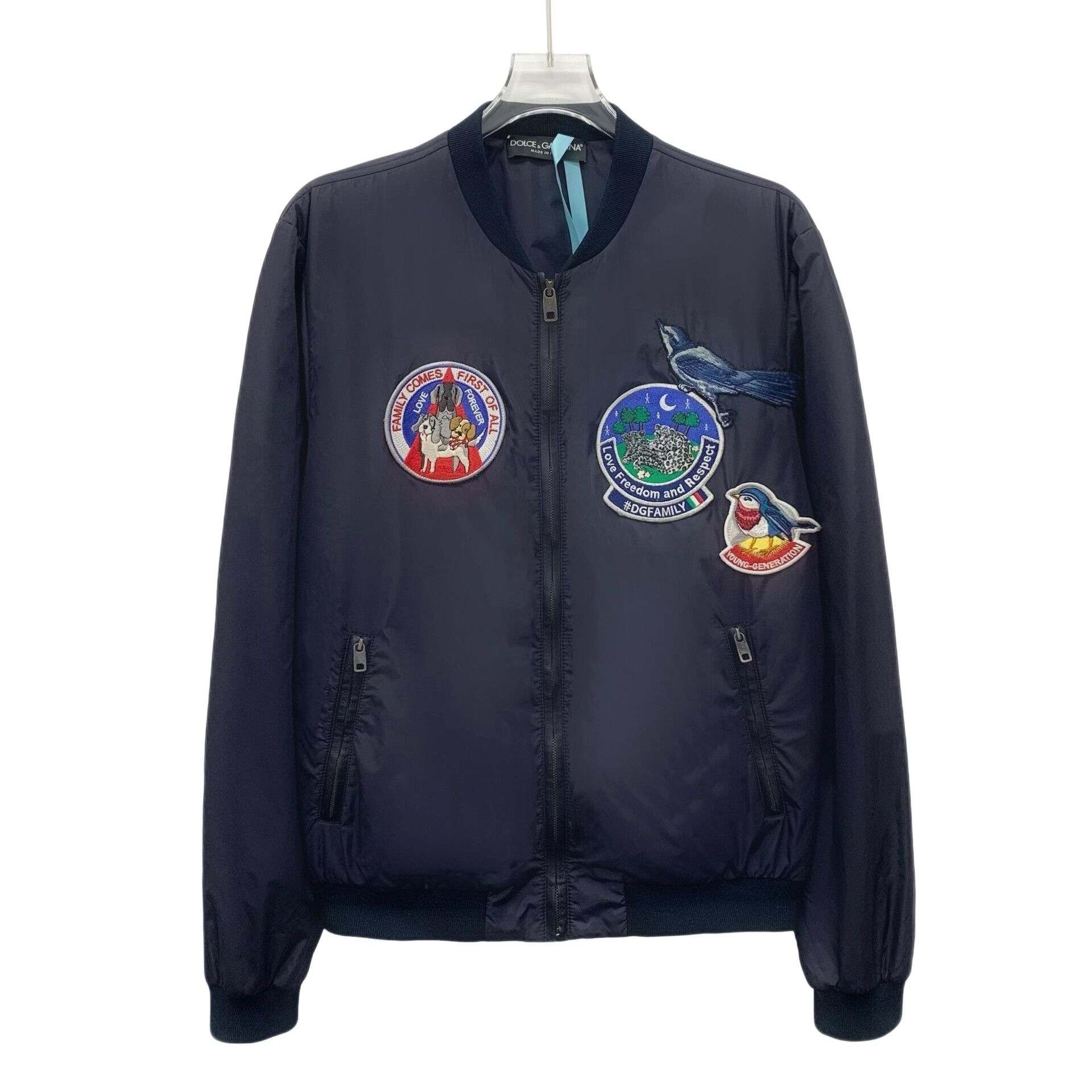 Dolce & Gabbana Dolce & Gabbana Embroidered Patch Bomber Jacket 44 Size US S / EU 44-46 / 1 - 1 Thumbnail