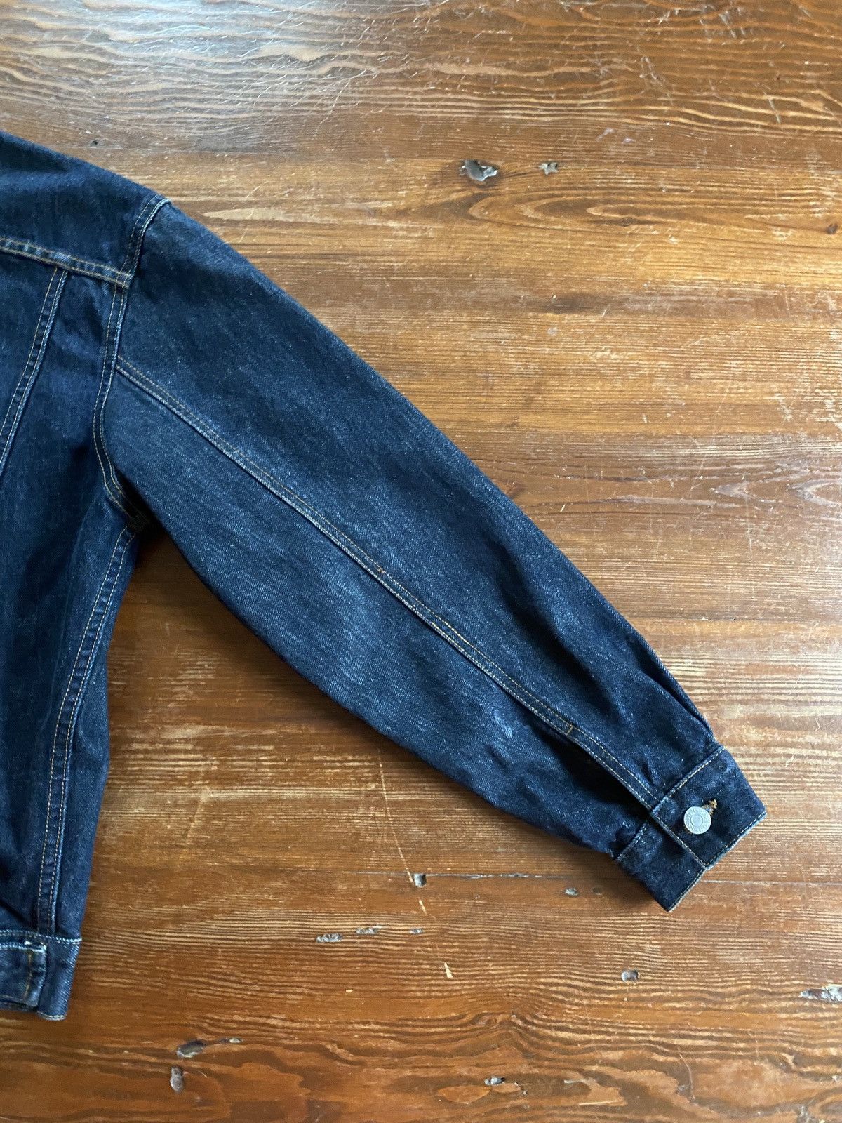 Guess × Vintage Vintage 80’s Guess Dark Blue Denim Jean Jacket Size US S / EU 44-46 / 1 - 12 Thumbnail