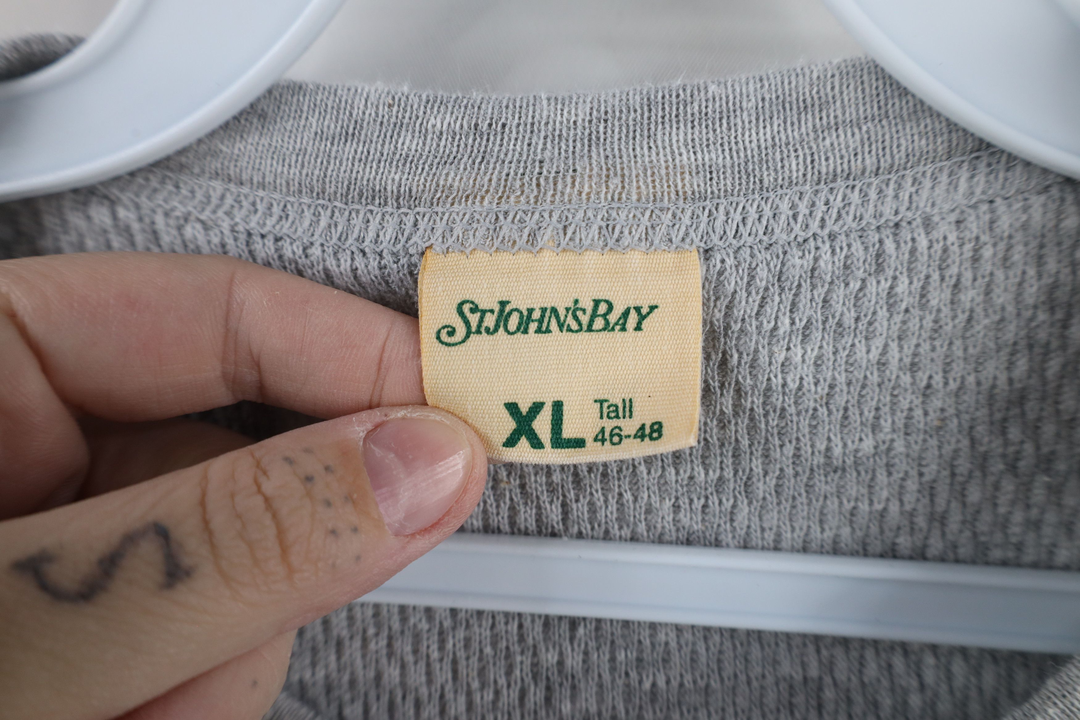 Vintage Vintage 70s Streetwear Waffle Knit Long Sleeve T-Shirt USA Size US XL / EU 56 / 4 - 7 Thumbnail