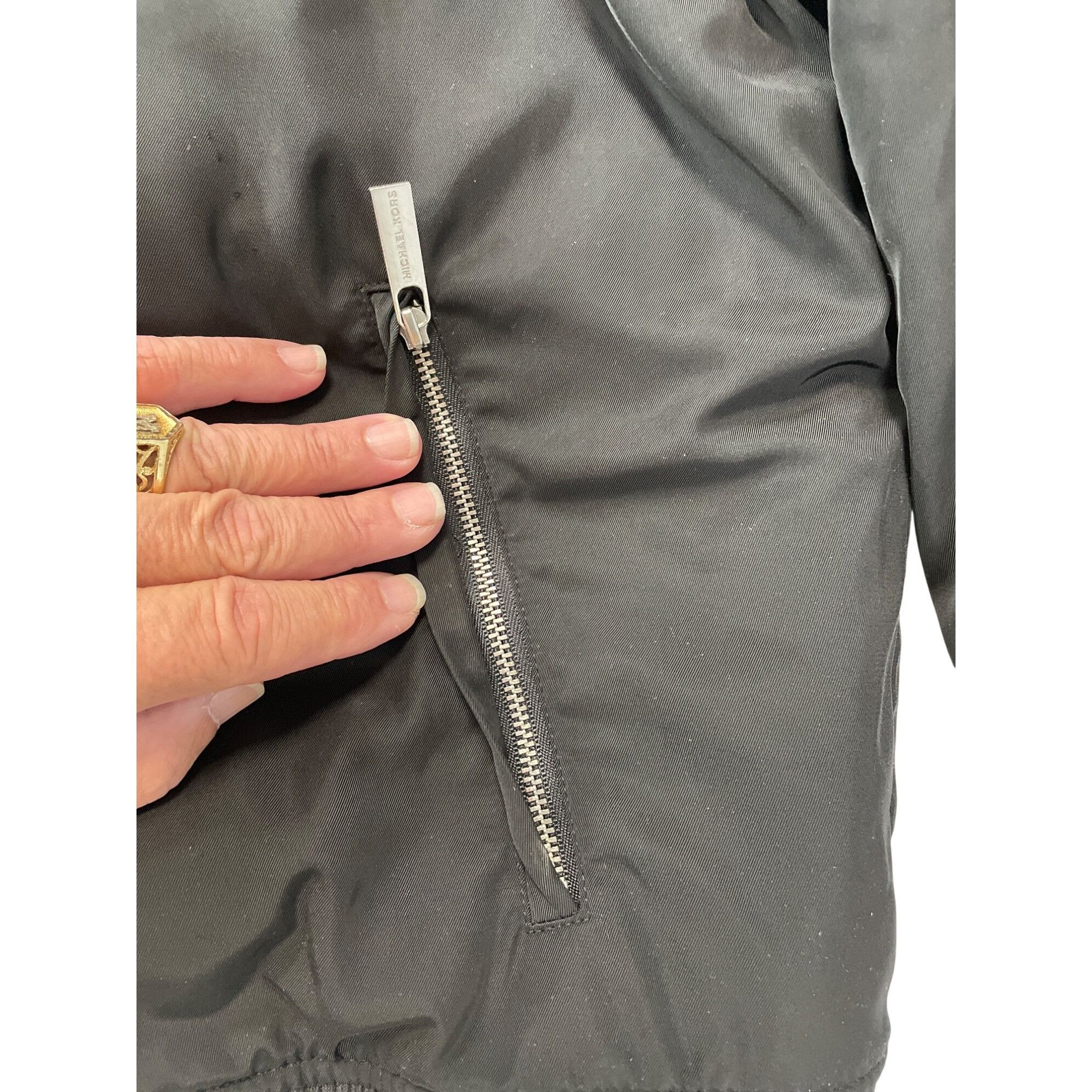 Michael Kors Michael Kors Mens Black Bomber Jacket Coat Size L SKU 9291 Size US L / EU 52-54 / 3 - 5 Thumbnail