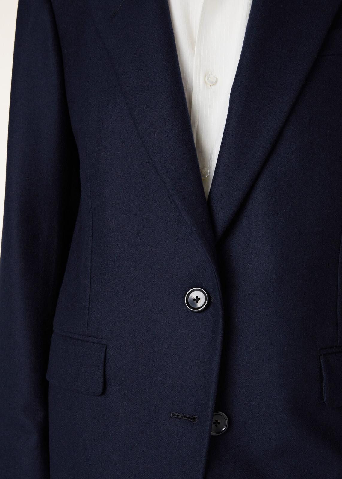 Loro Piana o1srvl11e0125 FAN6957 Belia Jacket in Navy Blue Size S / US 4 / IT 40 - 4 Thumbnail