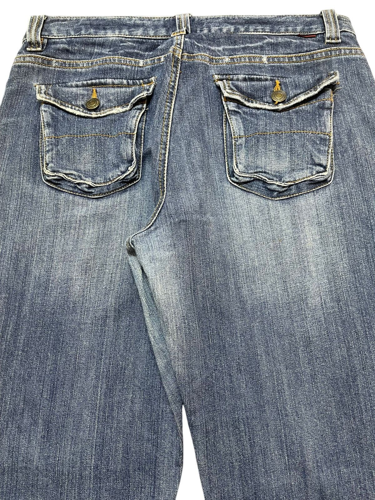 Hypebeast Vintage Japanese Brand Bush Pants Faded Wash Wide Leg Jeans Size US 30 / EU 46 - 6 Thumbnail