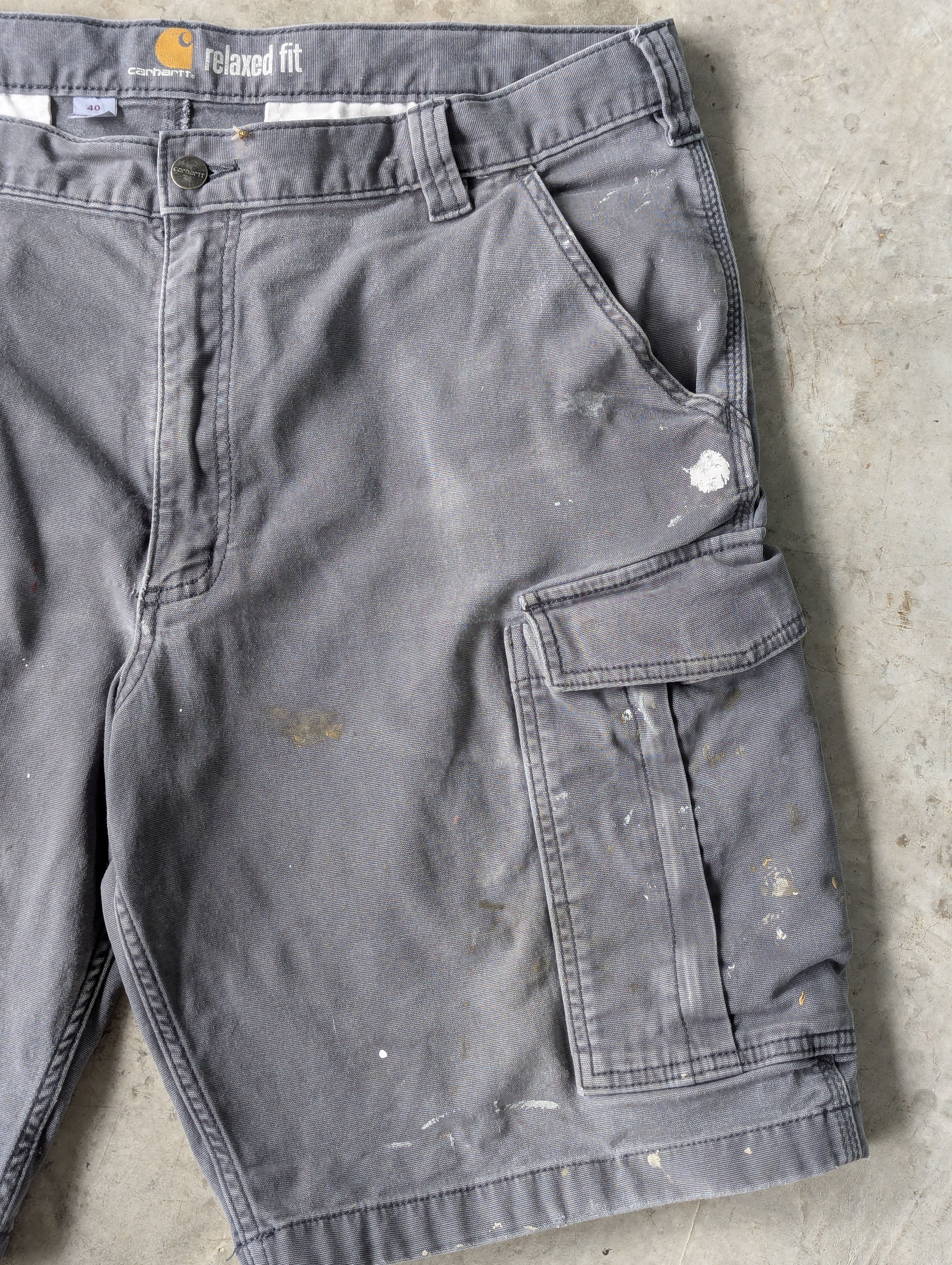 Carhartt Distressed Faded Painter Gray Carhartt Short Cargo Pants Size US 40 / EU 56 - 7 Thumbnail