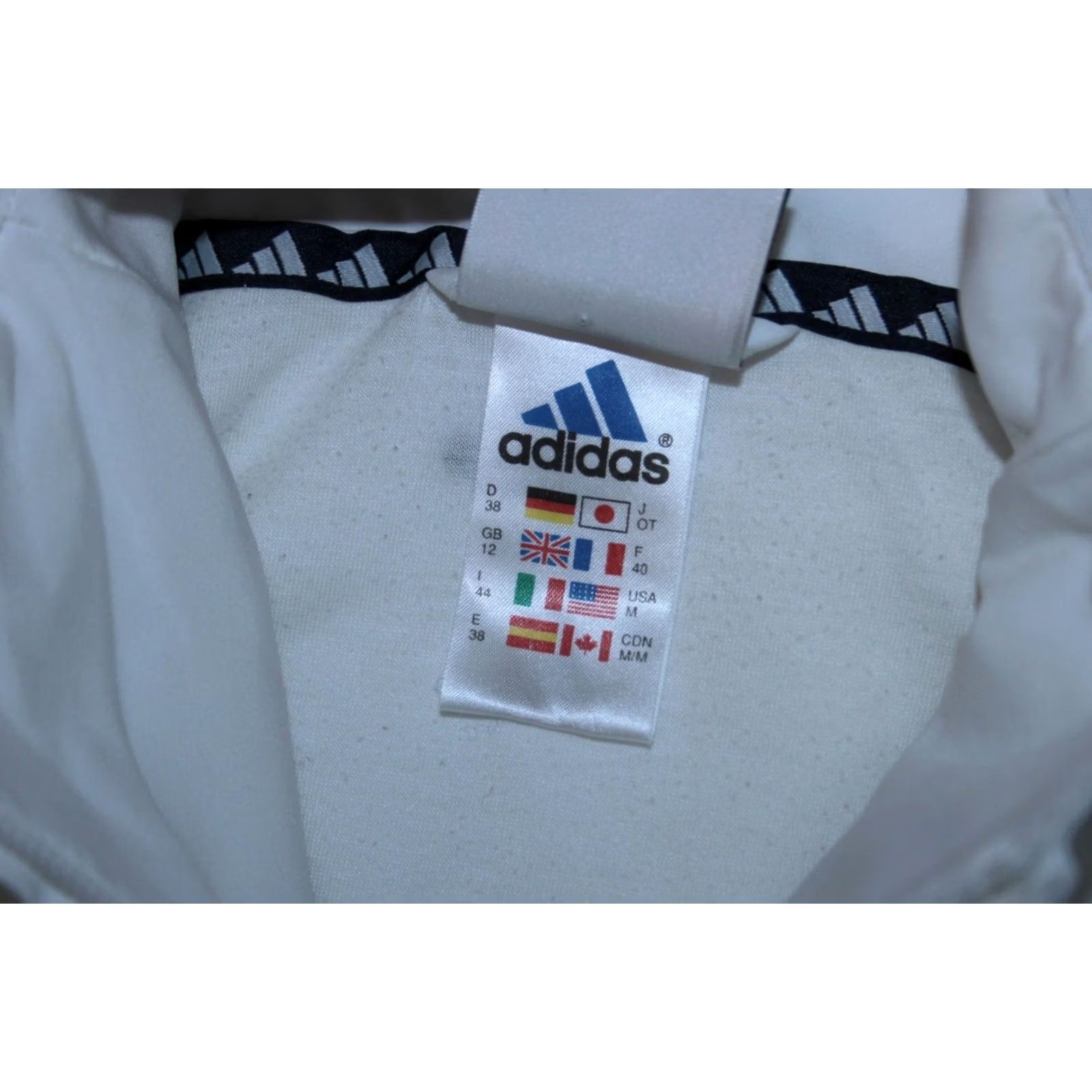 Adidas VINTAGE adidas Roland Garros womens Tennis Jacket UK 12 White Adidas Originals Track Jacket Women L22 Size XL / US 12-14 / IT 48-50 - 8 Thumbnail