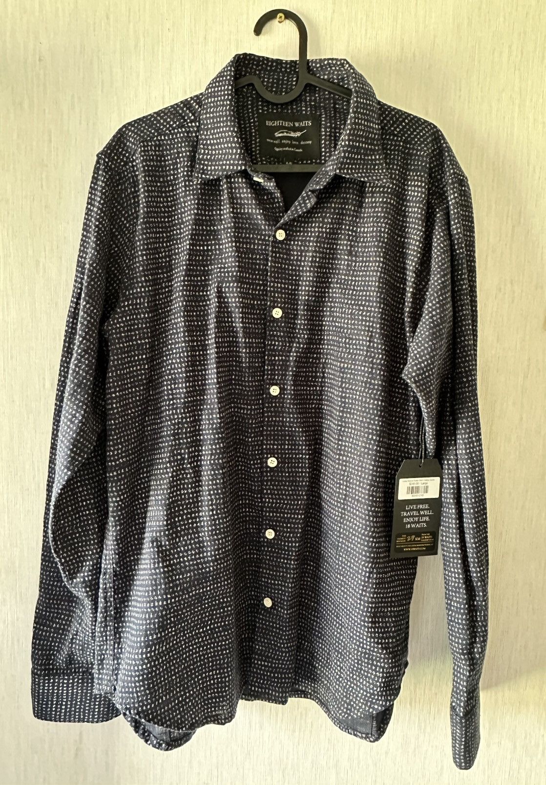 18 Waits Dylan shirt Indigo spots Size US L / EU 52-54 / 3 - 1 Thumbnail