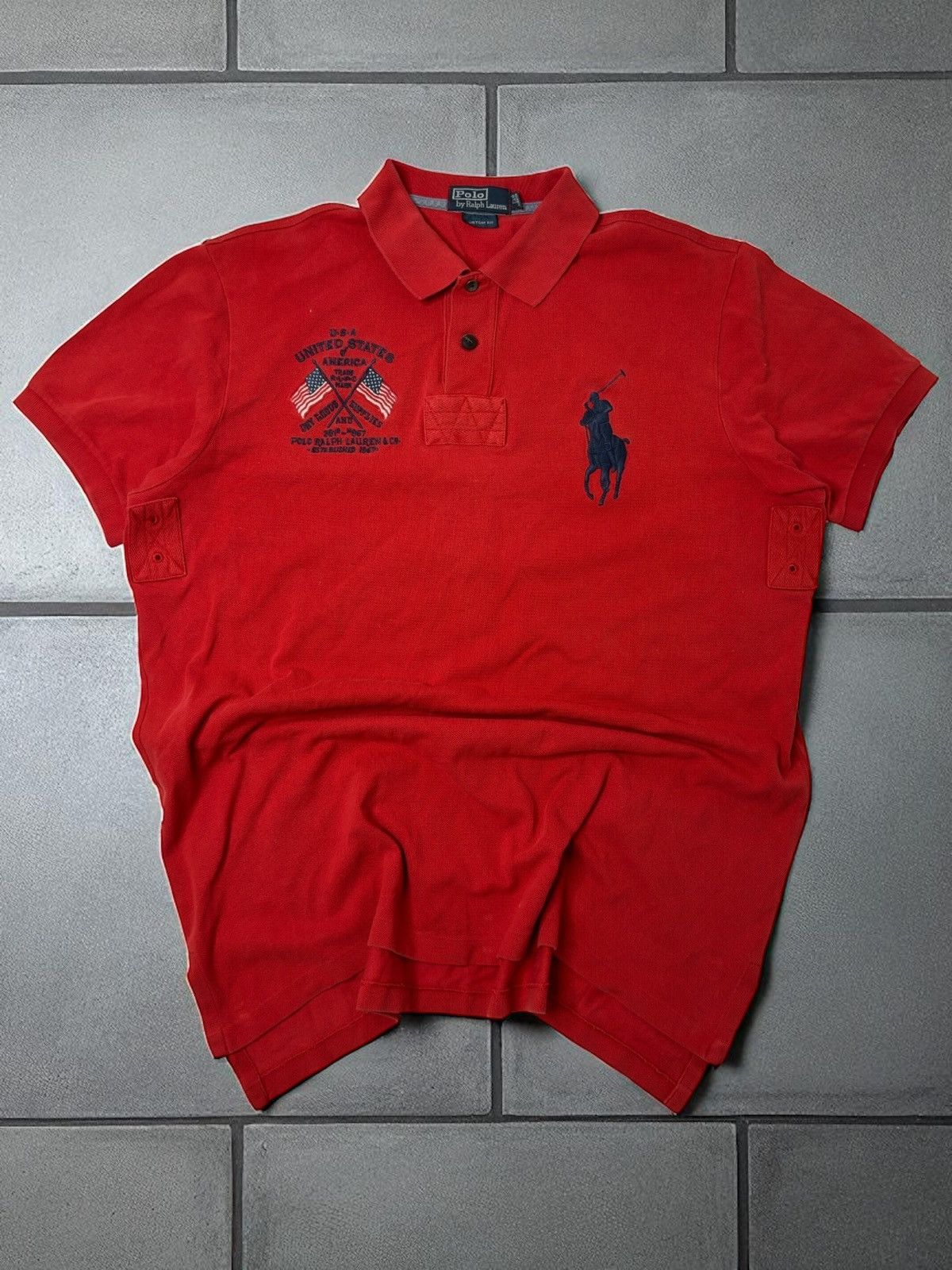 00s ラルフローレン ビッグポニー y2k USA 国旗 チーフキーフ 00s ラルフローレン ビッグポニー y2k USA 国旗 チーフキーフ Chief