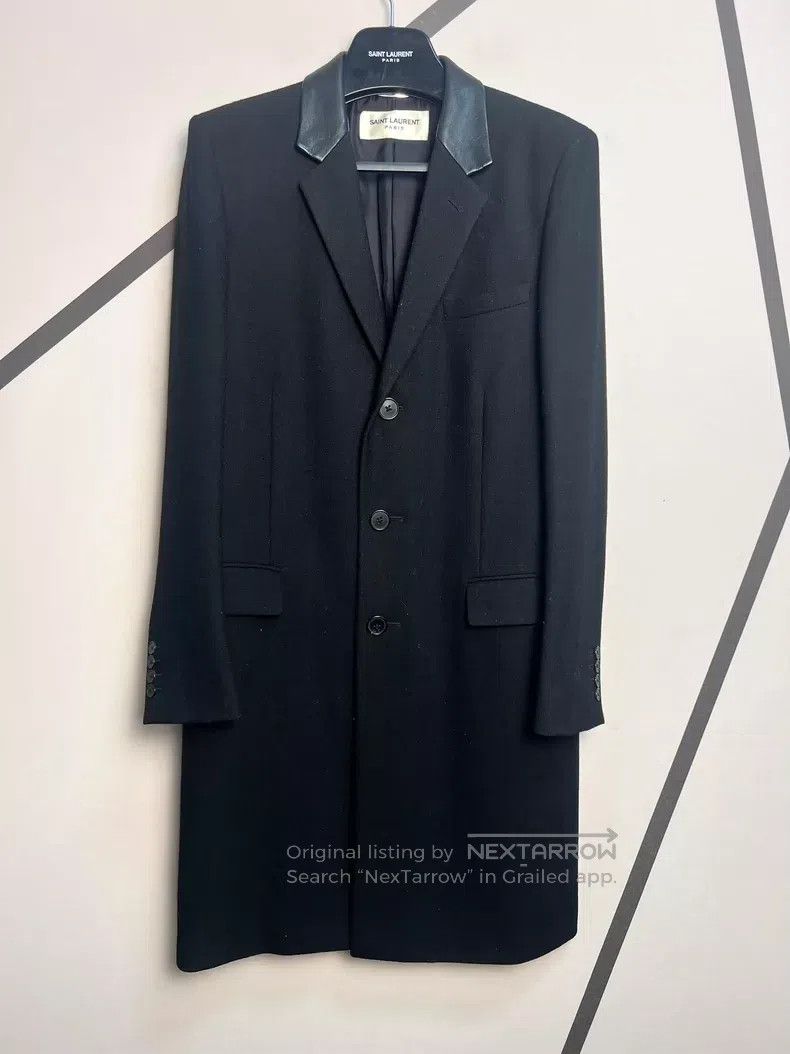 Saint Laurent Paris Saint Laurent Paris Leopard Print Collar Patched Black Woo Size US M / EU 48-50 / 2 - 1 Thumbnail