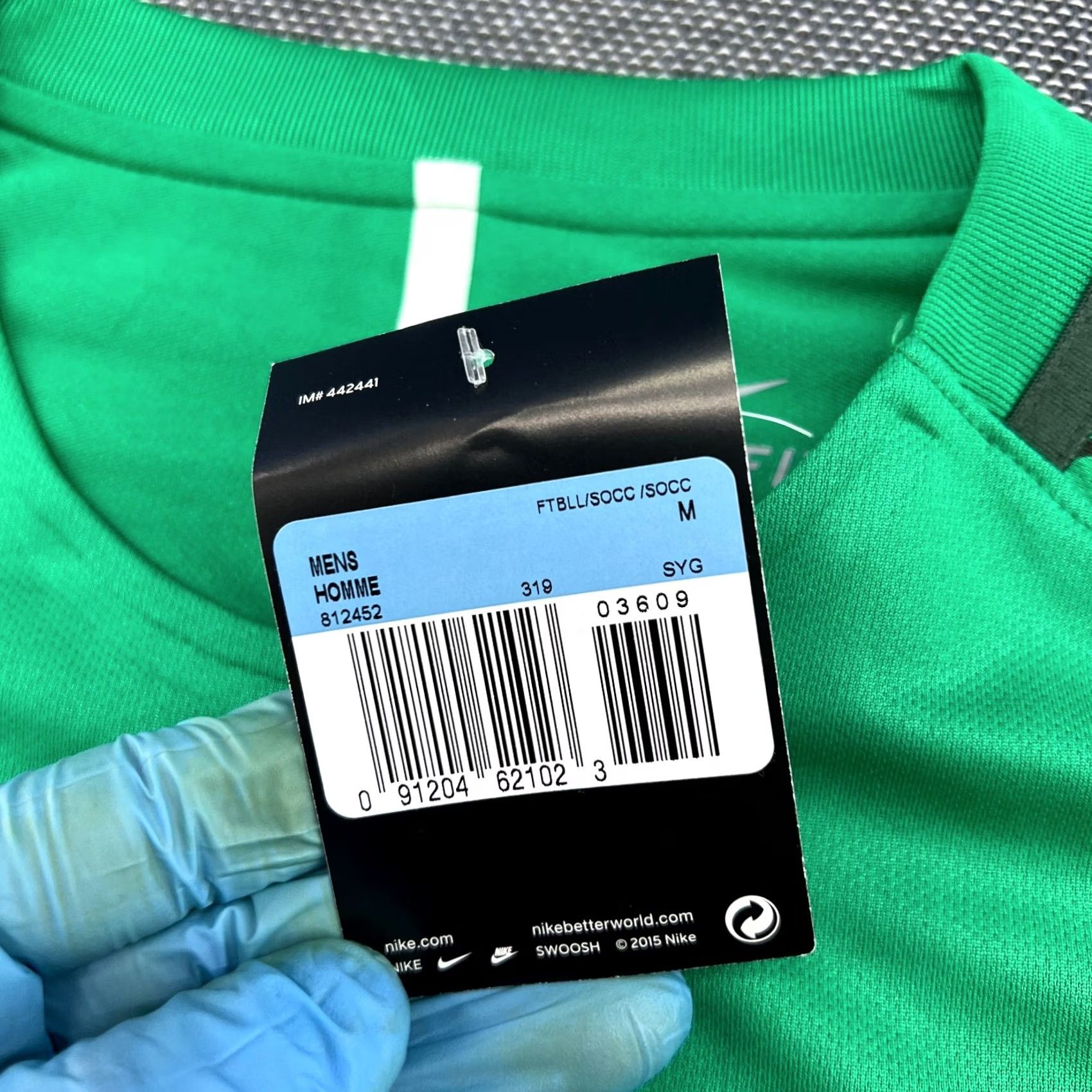 Nike Nike Norway 2016 2017 Goalkeeper Player Issue Jersey Mens Medium Football Long Sleeve Green Shirt Mens Football Jersey Size US M / EU 48-50 / 2 - 2 Thumbnail