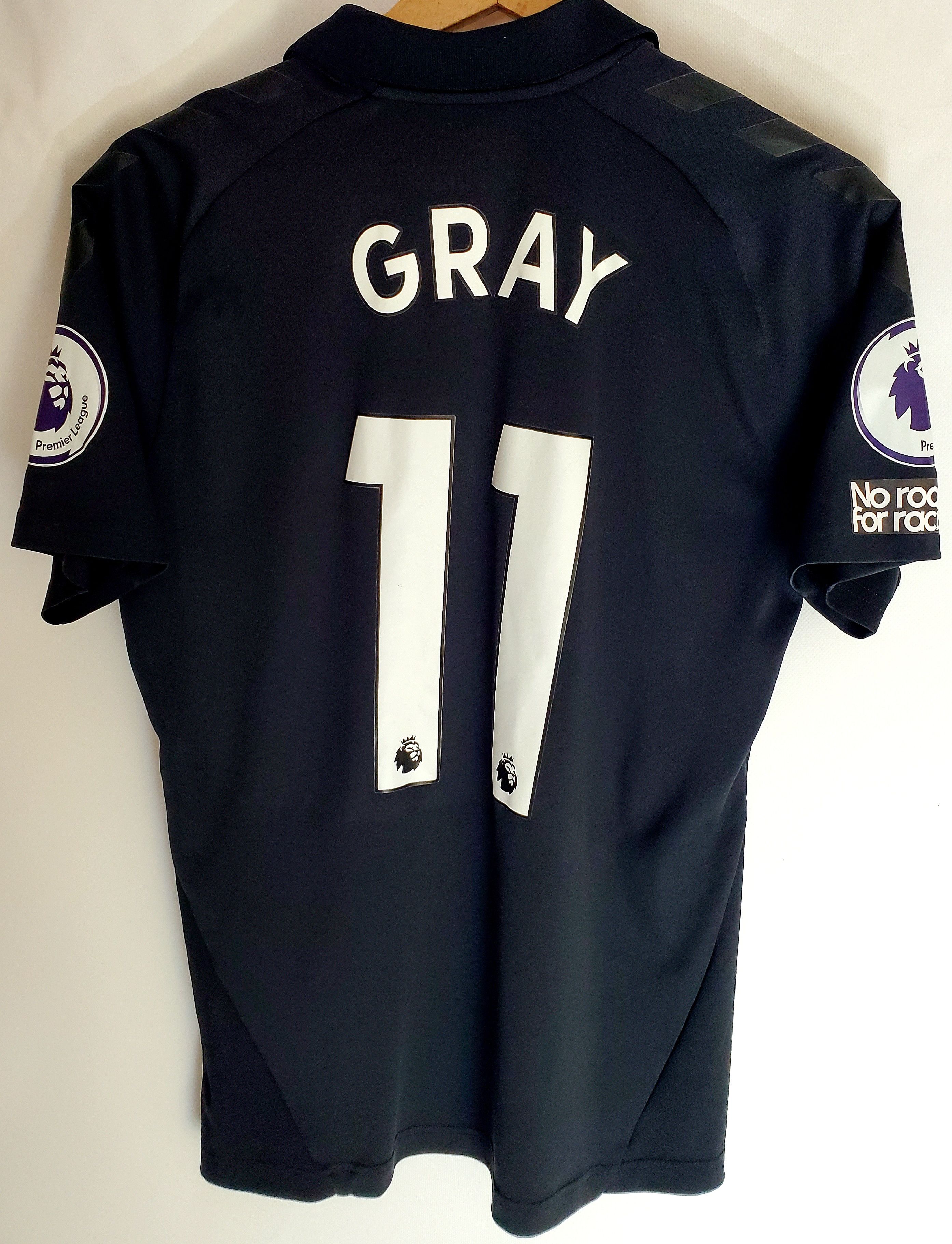 Hummel Everton 2021-22 Away Shirt #11Demarai Gray perfect condition Size US S / EU 44-46 / 1 - 1 Thumbnail